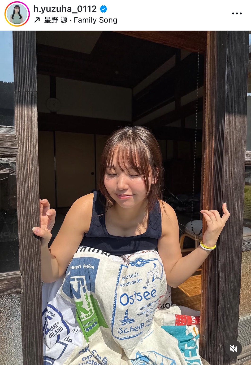 本郷柚巴のインスタグラムから