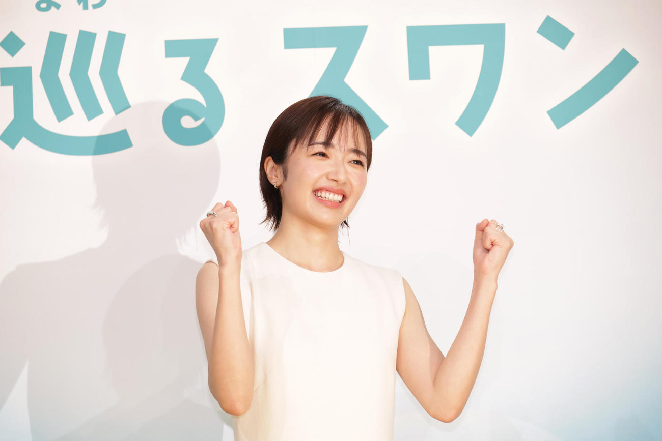 NHK連続テレビ小説「巡るスワン」主演の森田望智（撮影・中島郁夫）
