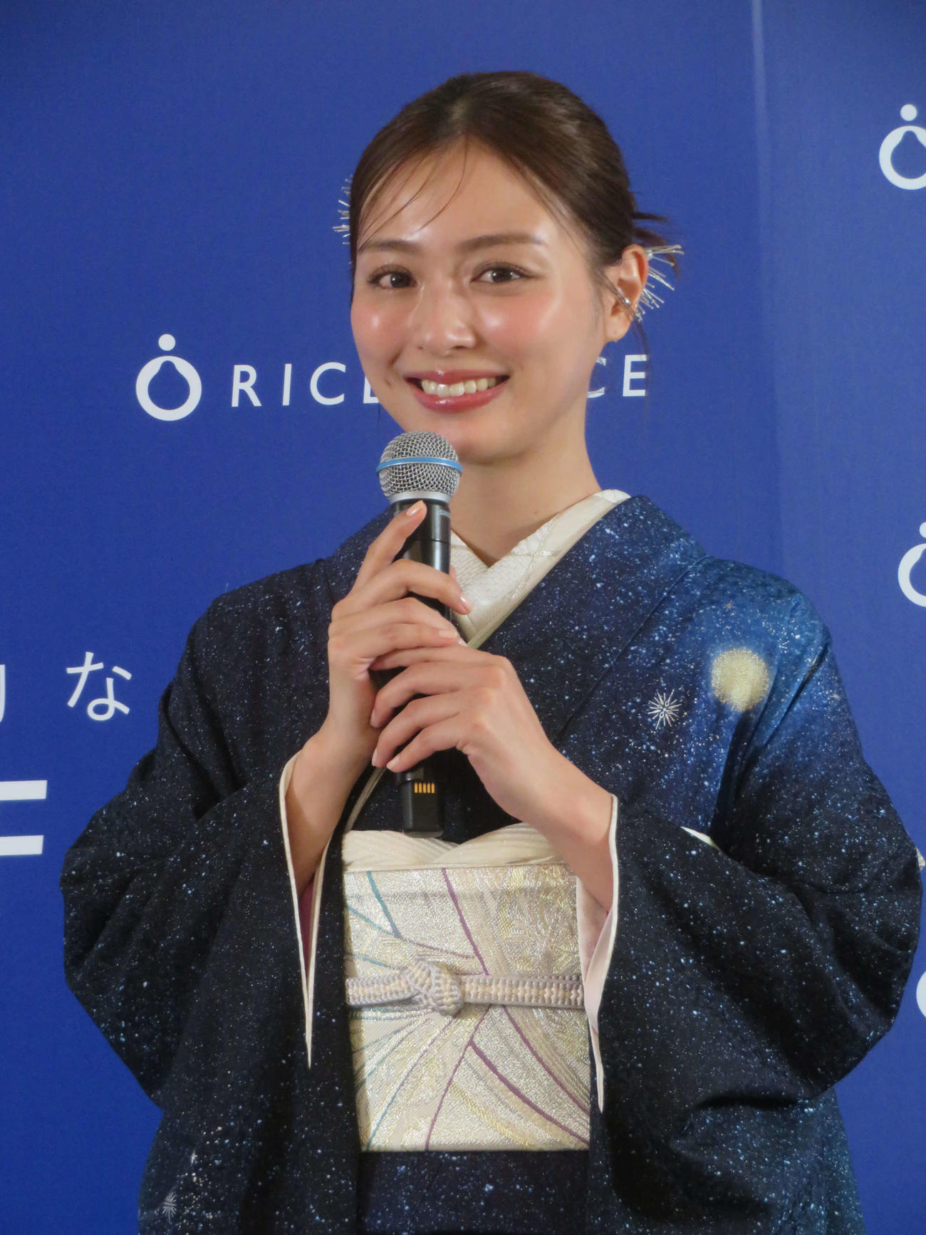 ライスフォース25周年記念ポップアップ「Thanks Rice」オープニングイベントに出席した内田理央（撮影・川田和博）