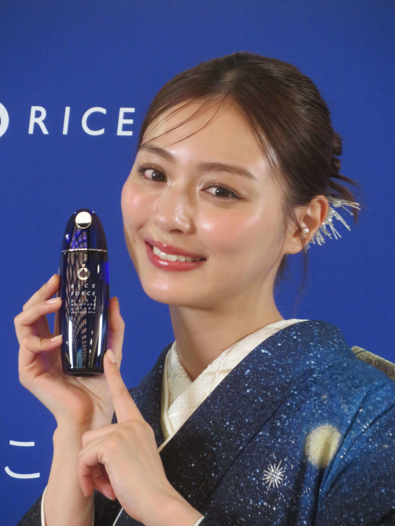 ライスフォース25周年記念ポップアップ「Thanks Rice」オープニングイベントに出席した内田理央（撮影・川田和博）