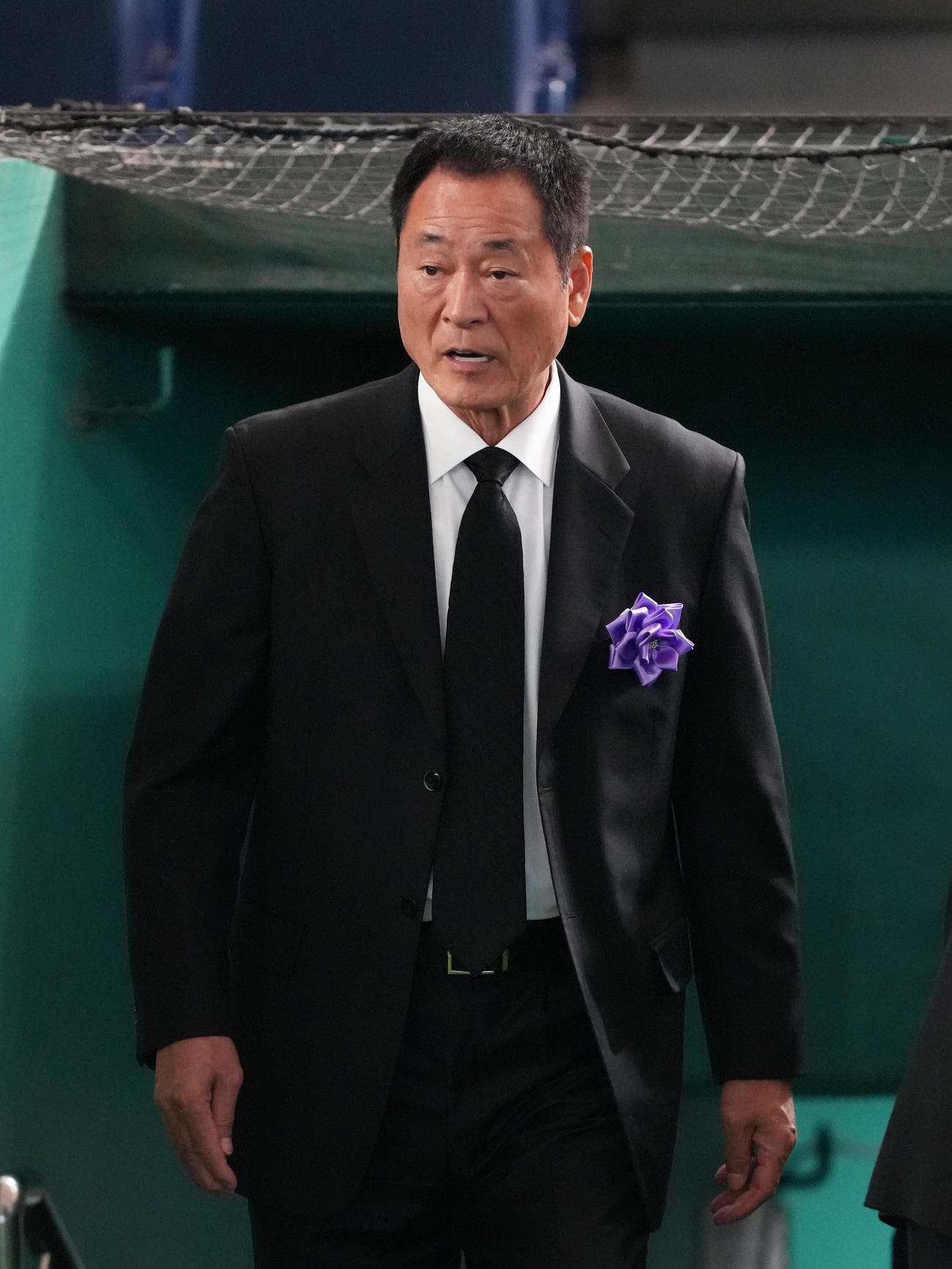 参列した中畑氏（撮影・足立雅史）