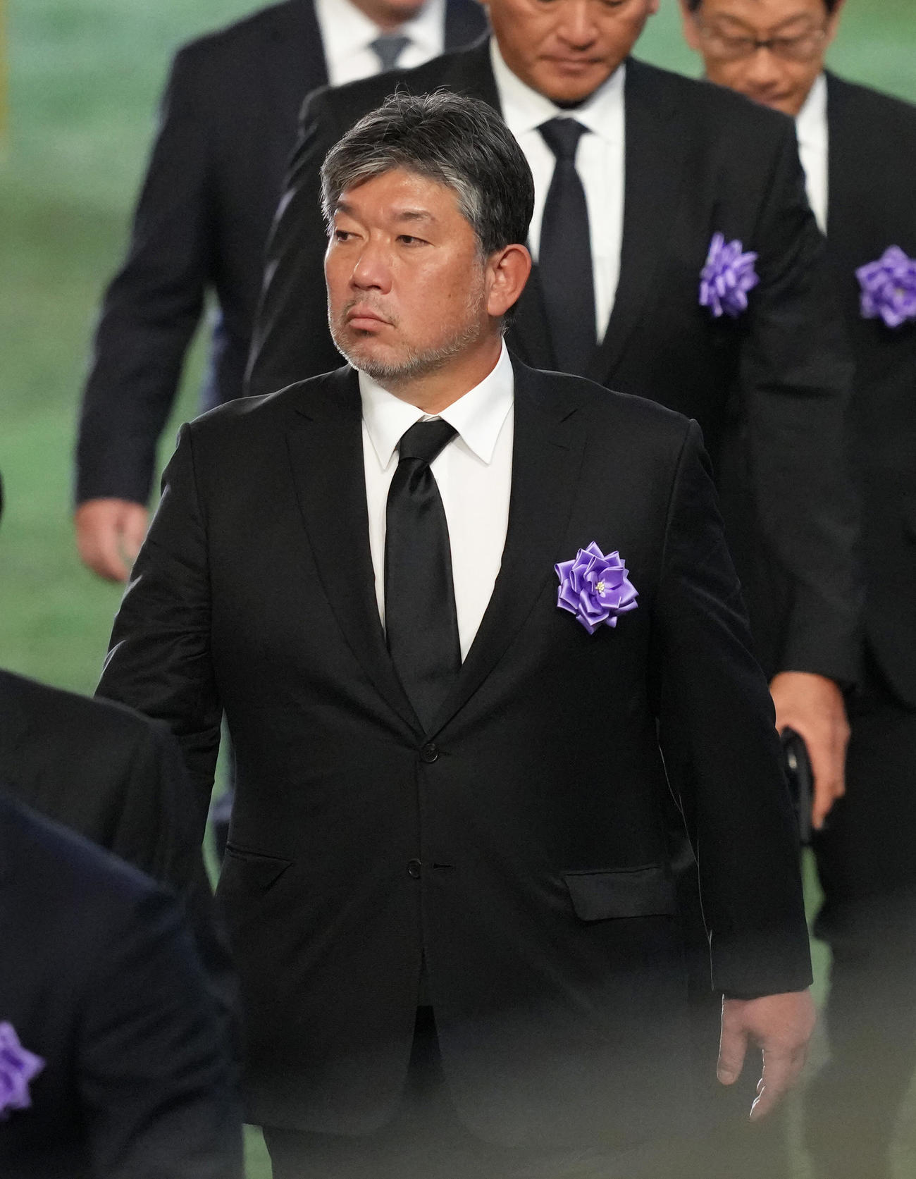 参列した野茂氏（撮影・足立雅史）