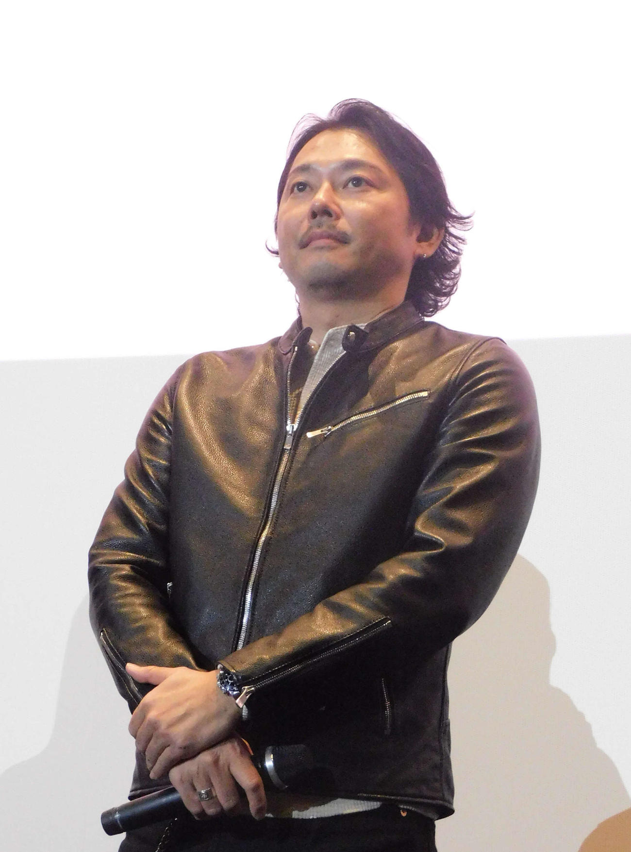 映画「月のこおり」舞台あいさつに登壇した今井翼（撮影・寺本吏輝）