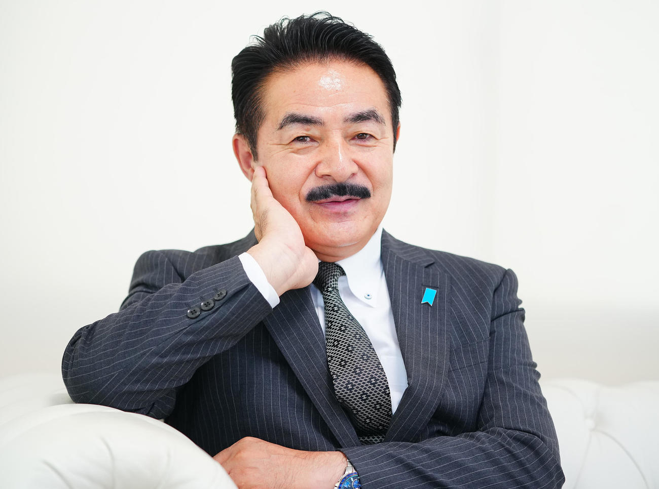 コメンテーターに転身した「ヒゲの隊長」こと佐藤正久氏（撮影・垰建太）