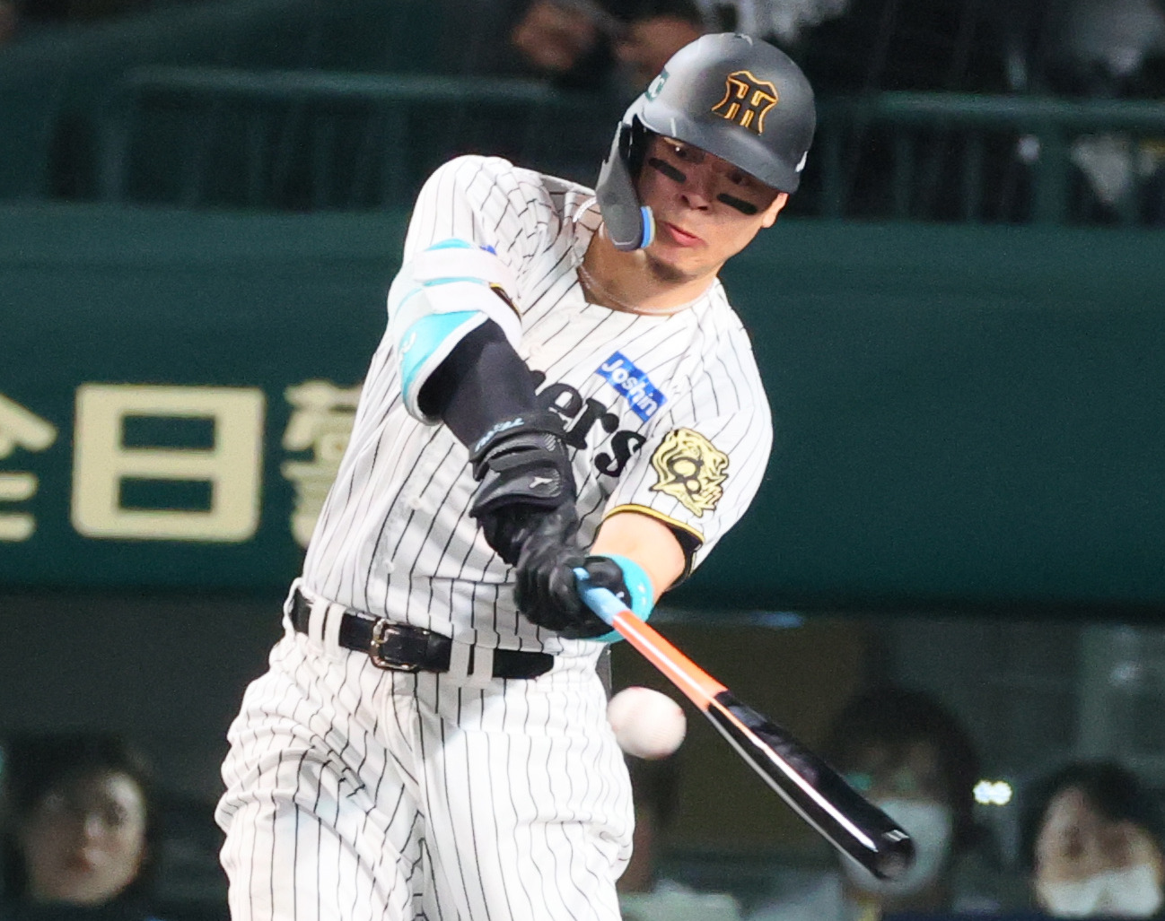 阪神佐藤輝明（2025年10月30日撮影）