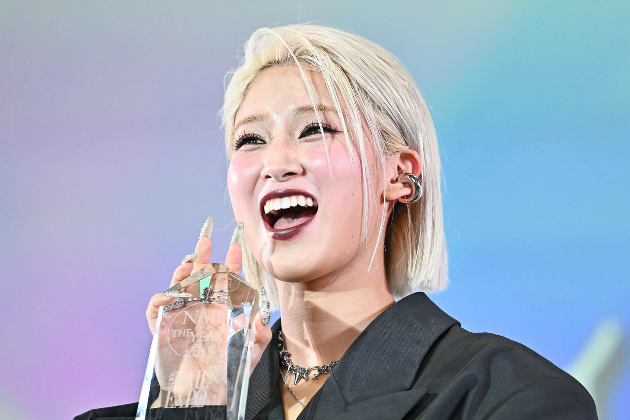 授賞されたHANAのMOMOKA（撮影・滝沢徹郎）