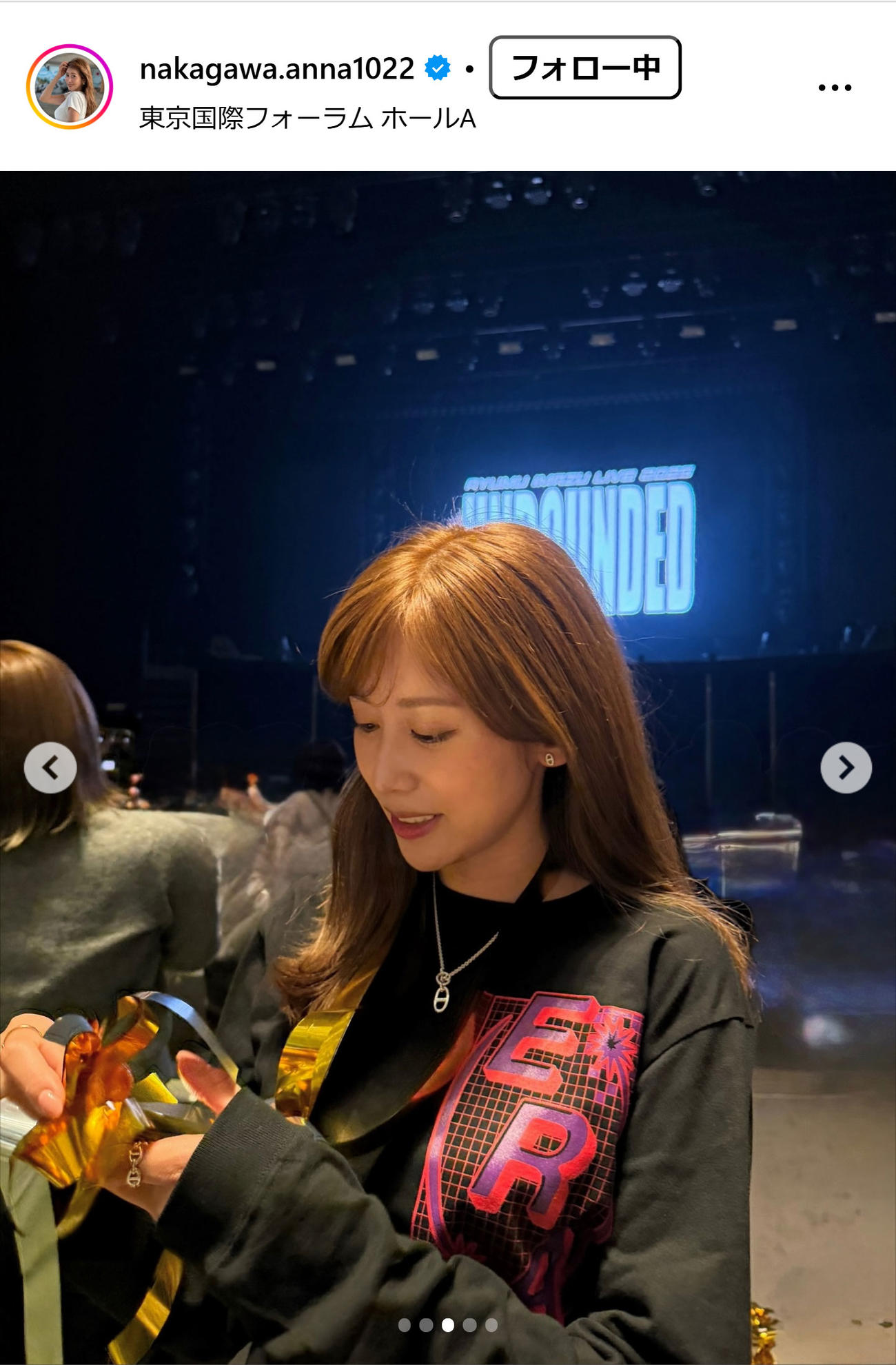 中川安奈のインスタグラムから