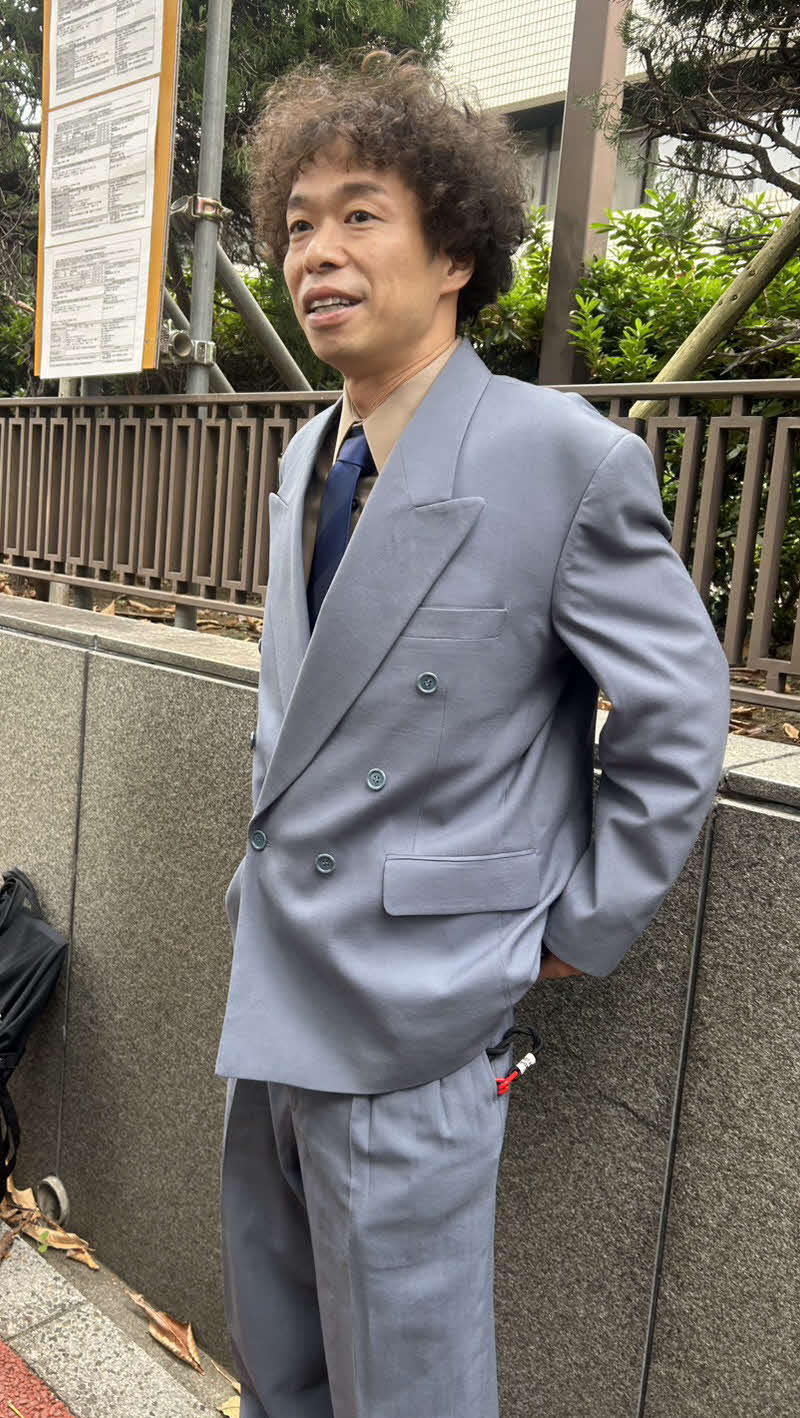 講談社との裁判の判決を受け、心境を語る渡邊センス（撮影・松尾幸之介）