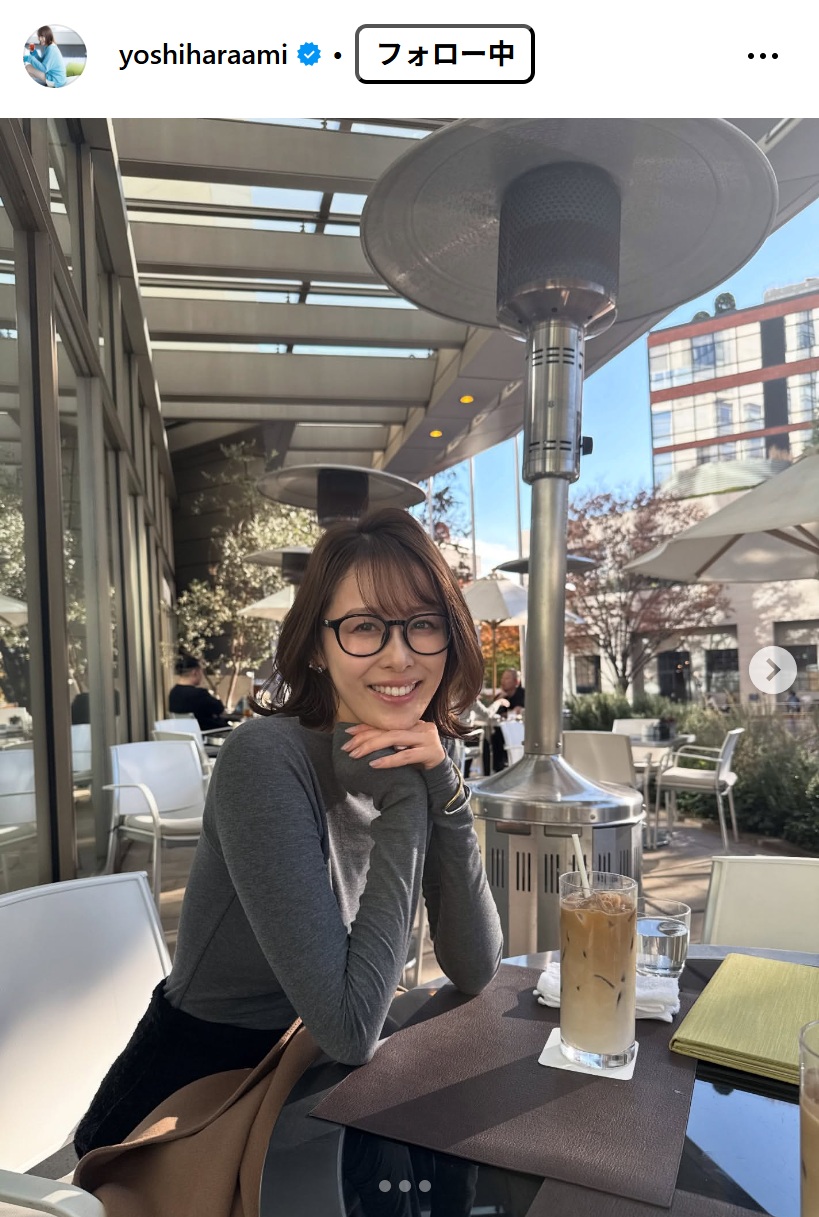 良原安美アナのインスタグラムから