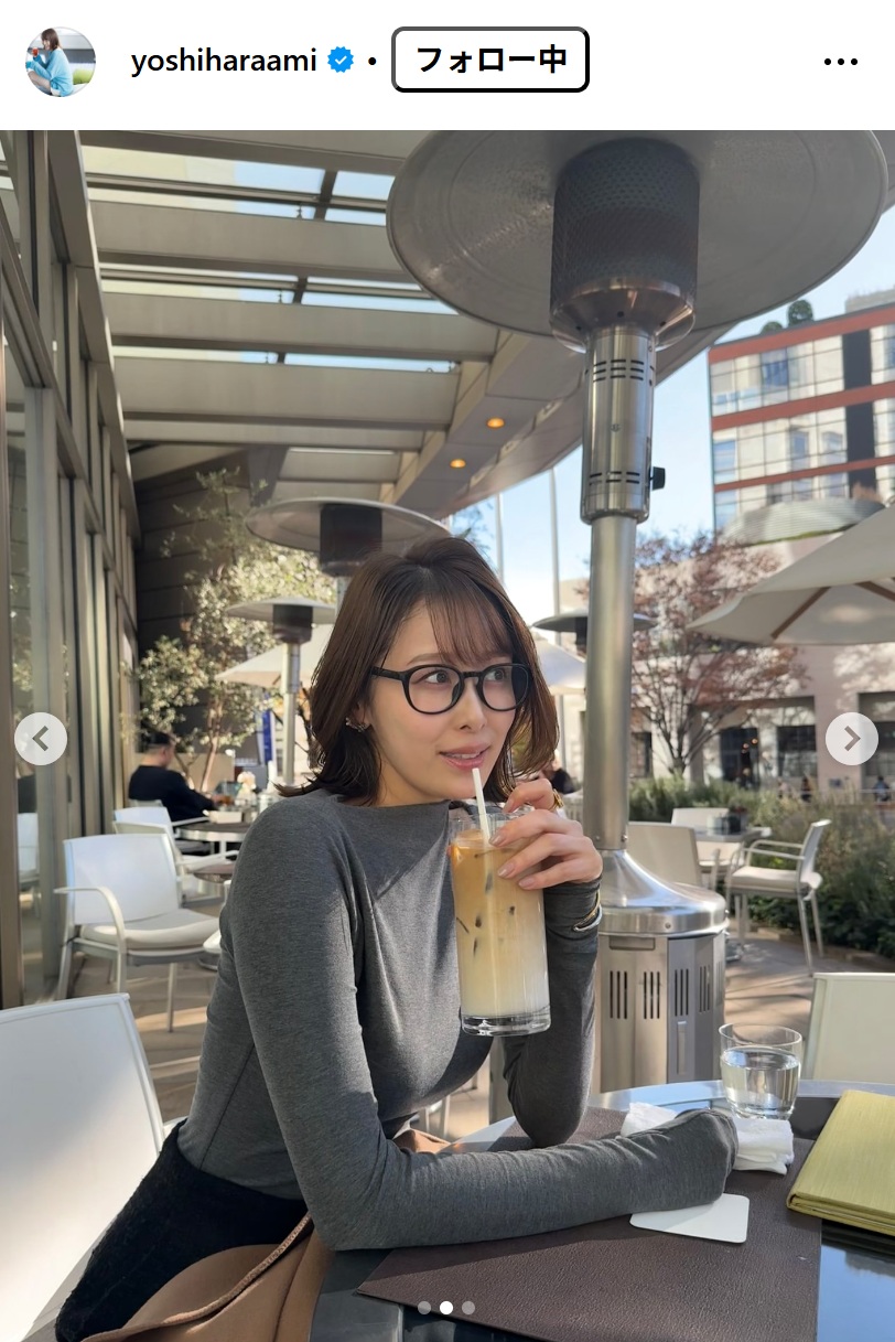 良原安美アナのインスタグラムから