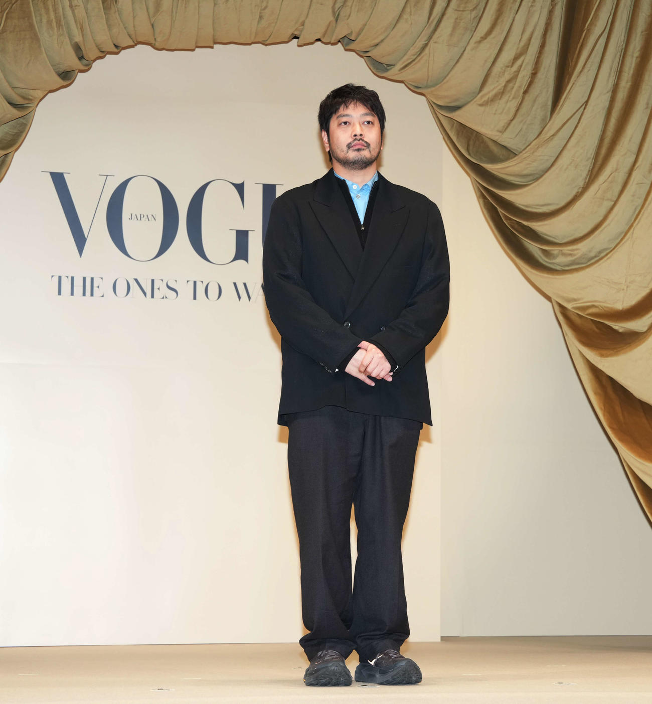 授賞した大月壮士（撮影・小島史椰）