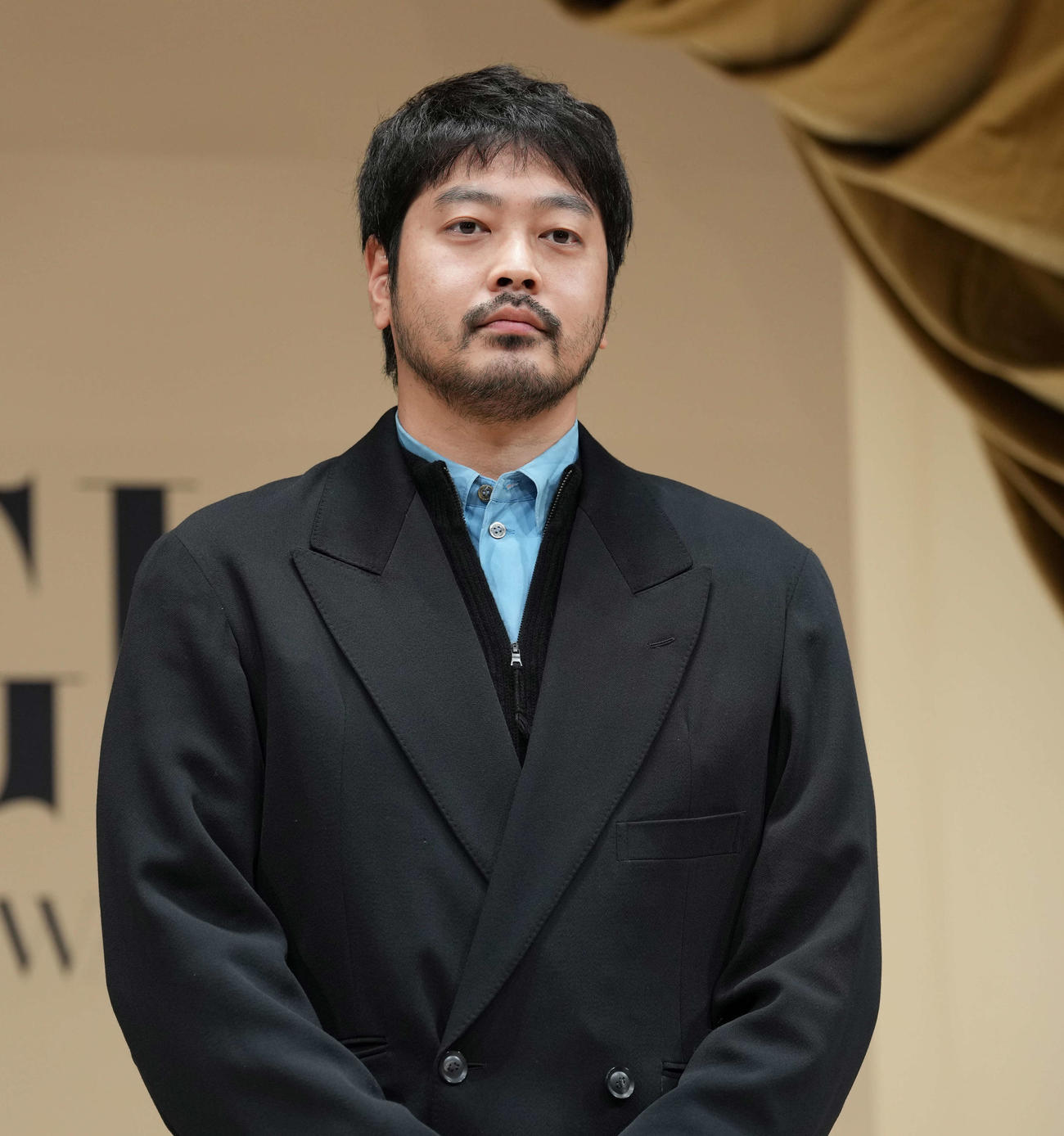 授賞した大月壮士（撮影・小島史椰）