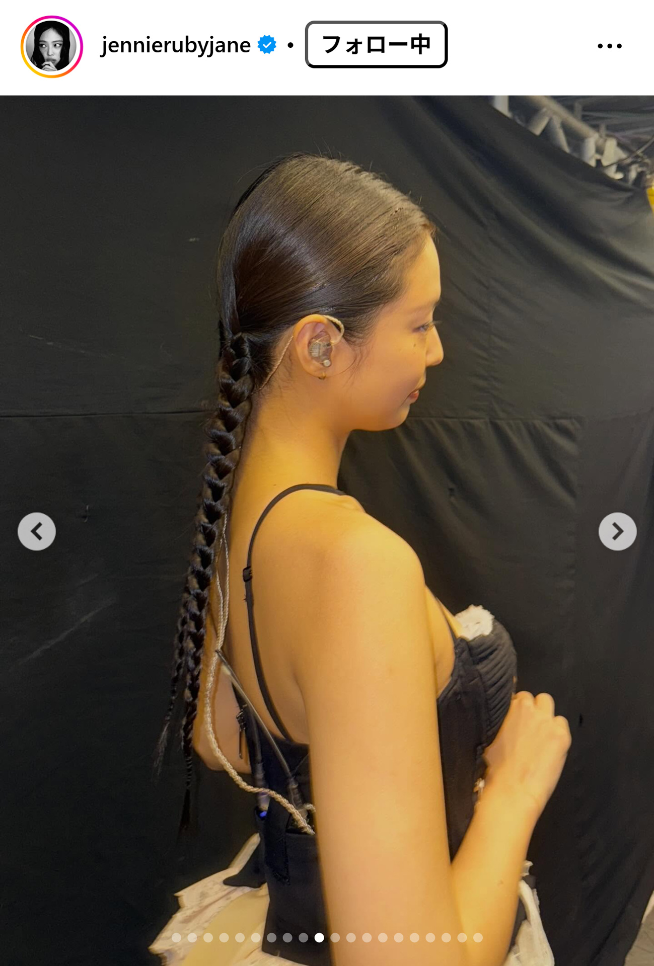 JENNIEのインスタグラムから