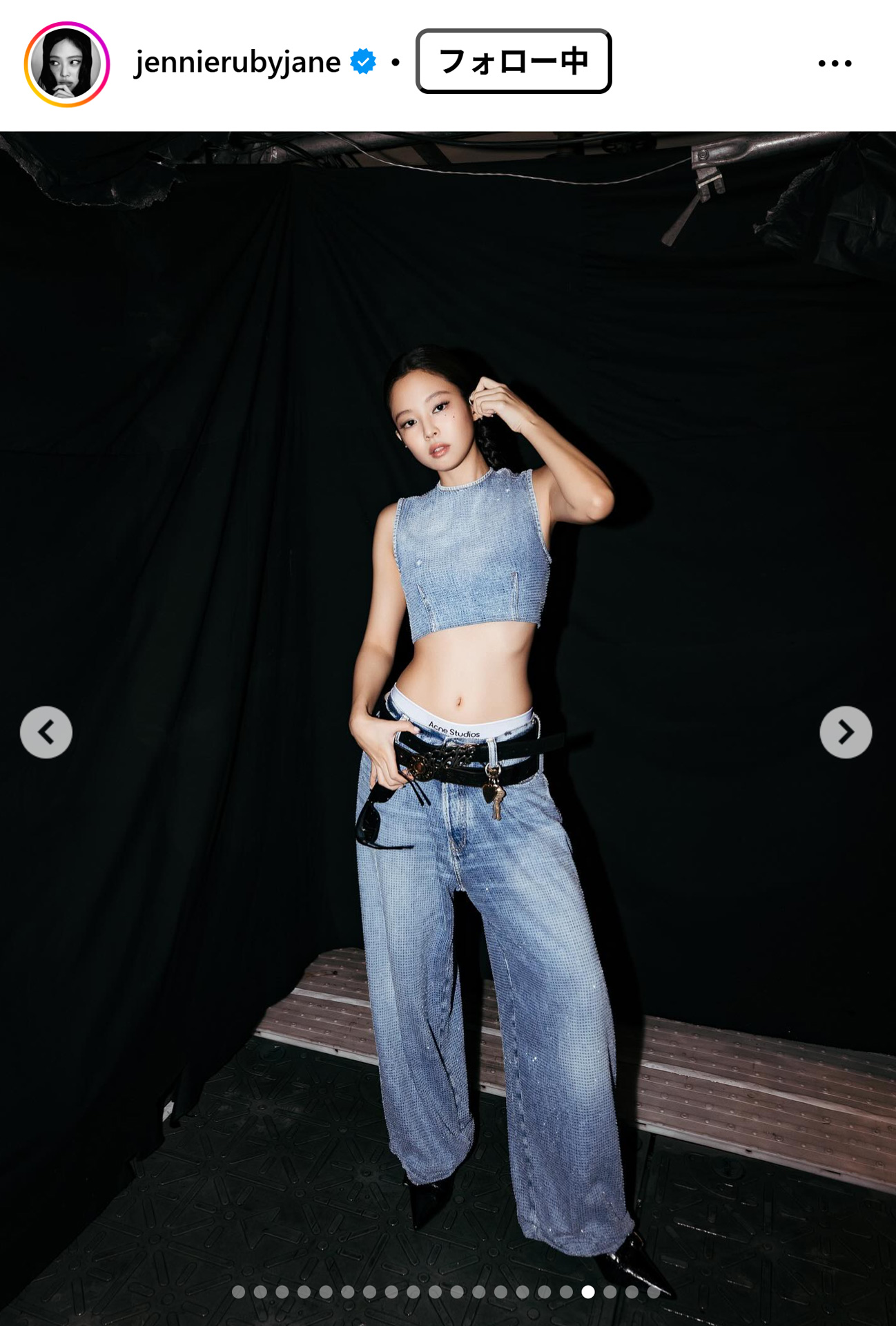 JENNIEのインスタグラムから