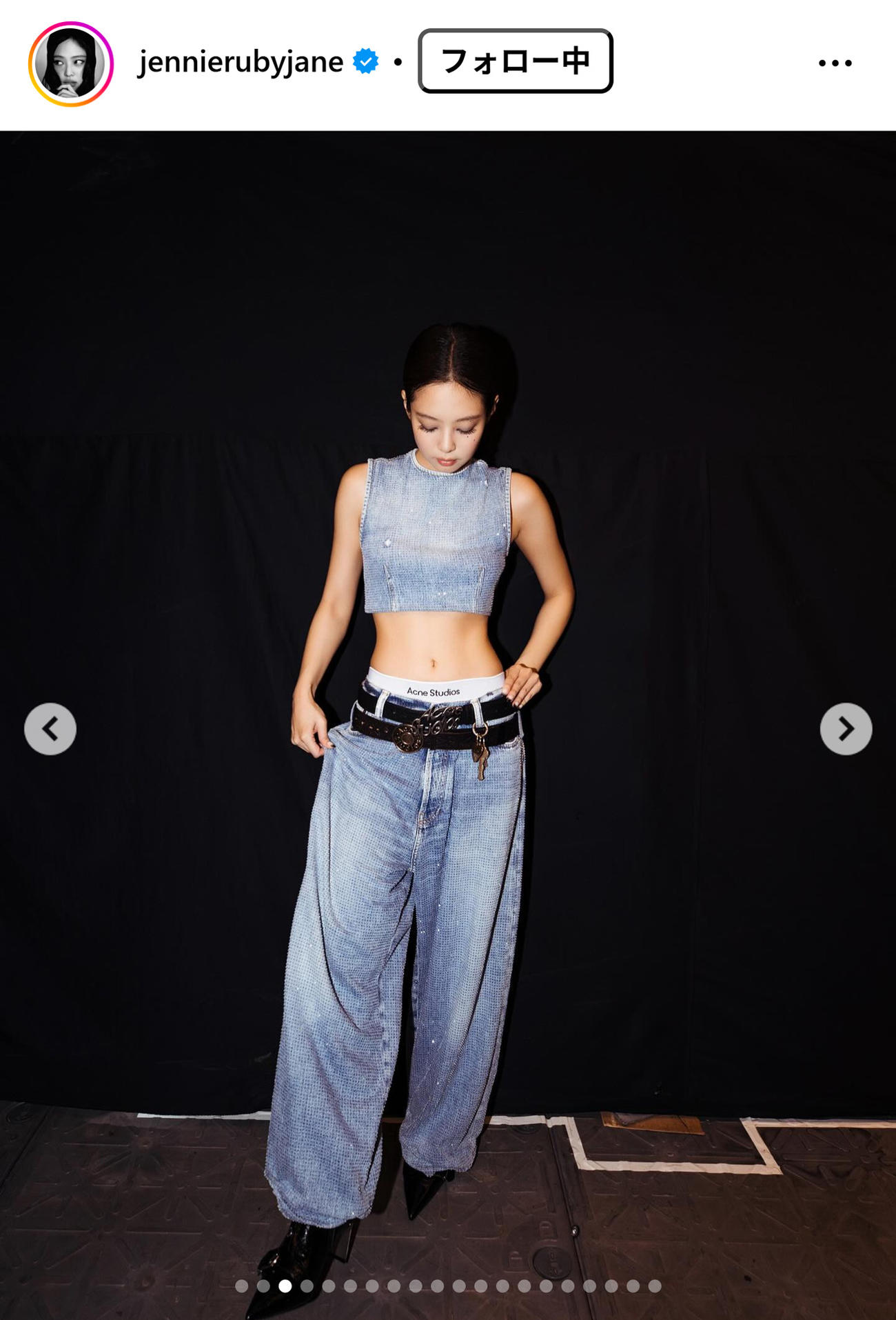 JENNIEのインスタグラムから