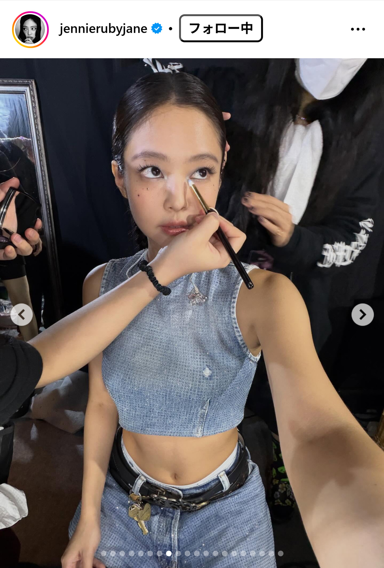 JENNIEのインスタグラムから