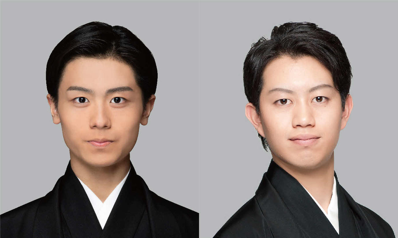 スーパー歌舞伎「もののけ姫」に出演する市川團子（左）、中村壱太郎