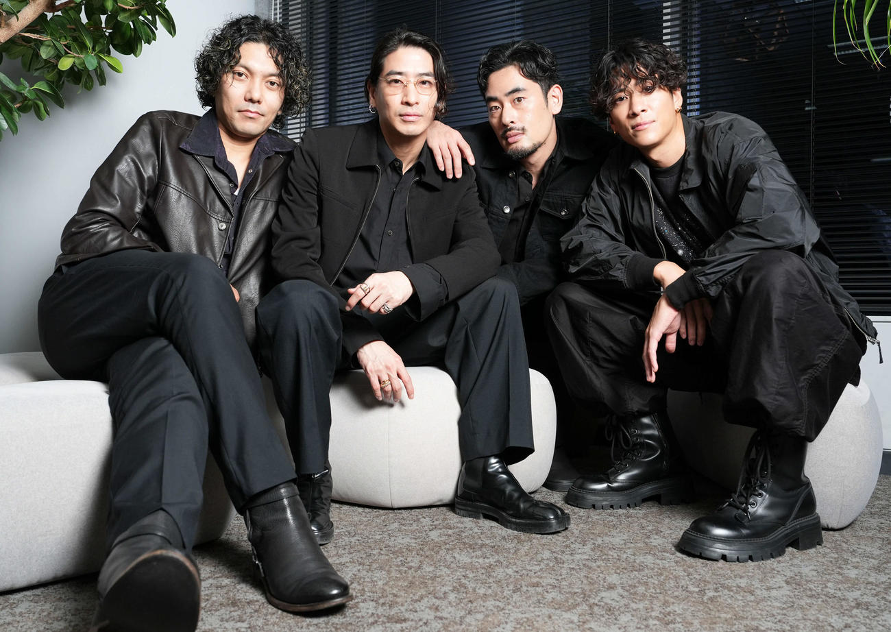 スタイリッシュなサウンドで人気を集めるI Don't Like Mondays．。左からCHOJI、YU、SHUKI、KENJI（2024年9月撮影）