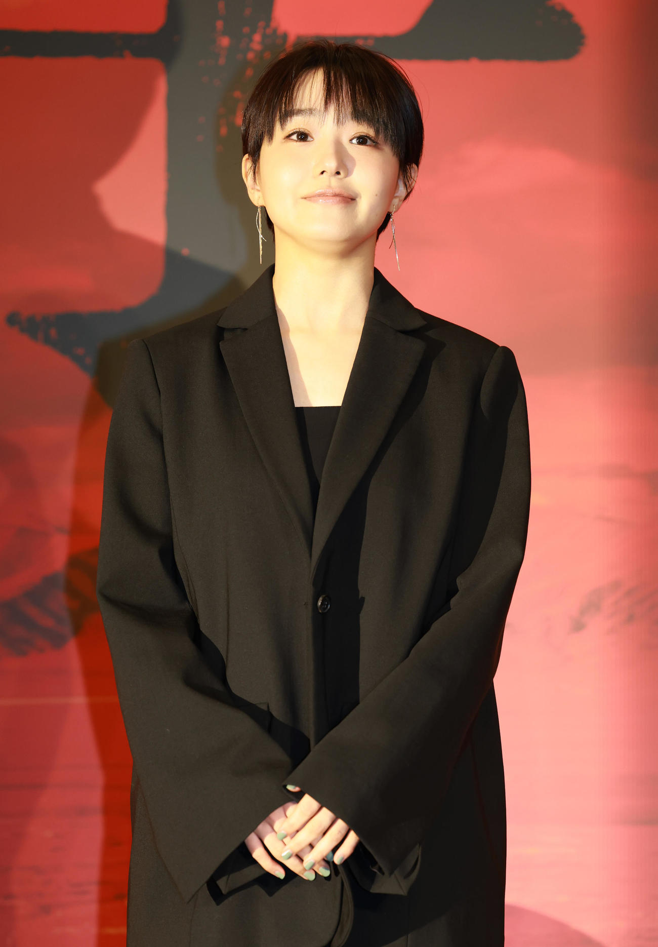 明治座の舞台「大地の子」制作発表に登場した奈緒（撮影・野上伸悟）