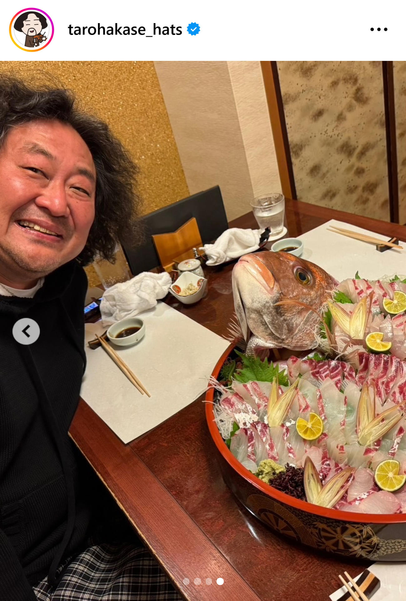 葉加瀬太郎のインスタグラムから