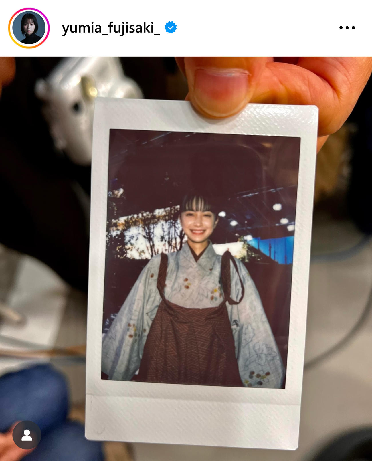 藤﨑ゆみあのオフショット（藤﨑ゆみあのインスタグラム）