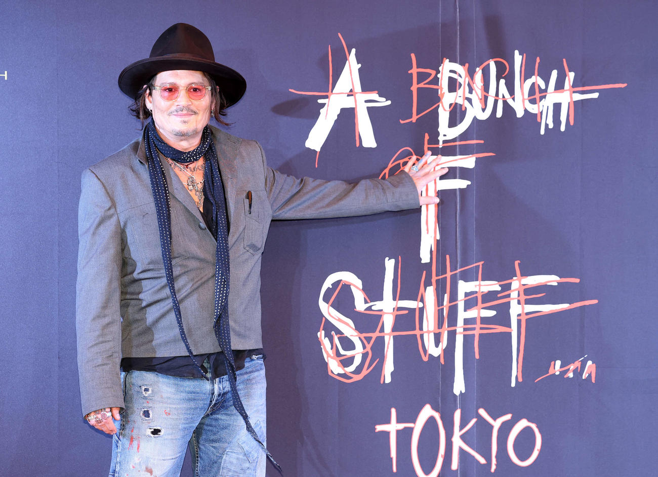 没入型アート展「A Bunch of Stuff－Tokyo」を開催するジョニー・デップ（撮影・鈴木正人）