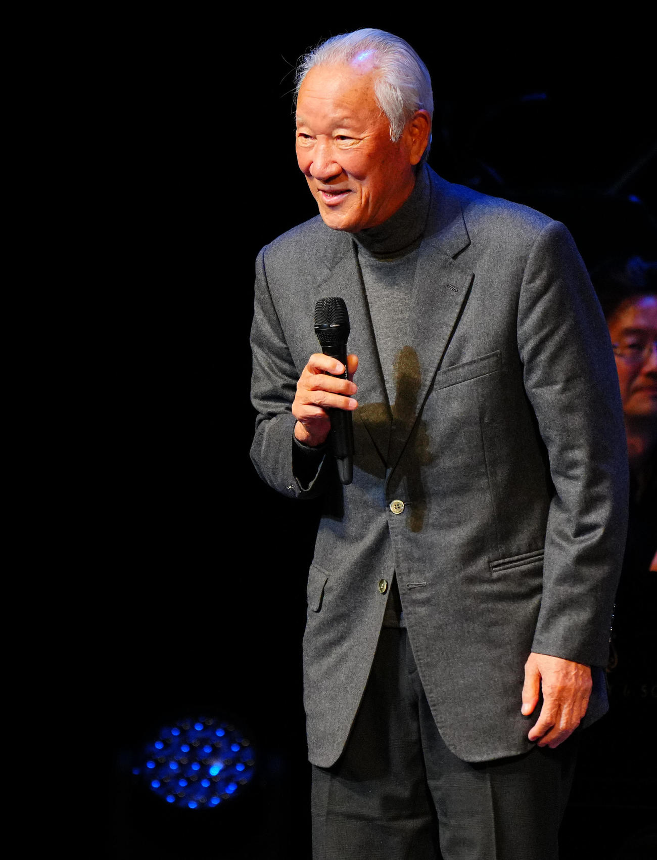 天童よしみ「昭和100年記念・100曲コンサート」にゲスト出演する青木功氏（撮影・垰建太）
