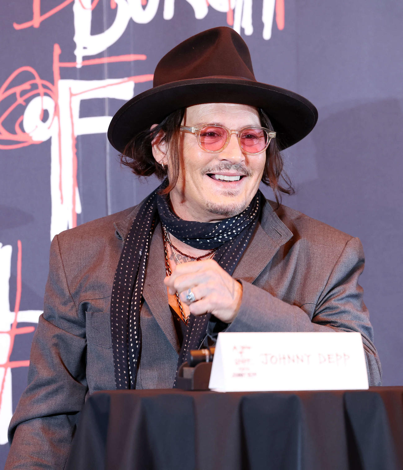 没入型アート展「A Bunch of Stuff－Tokyo」を開催するジョニー・デップ（撮影・鈴木正人）