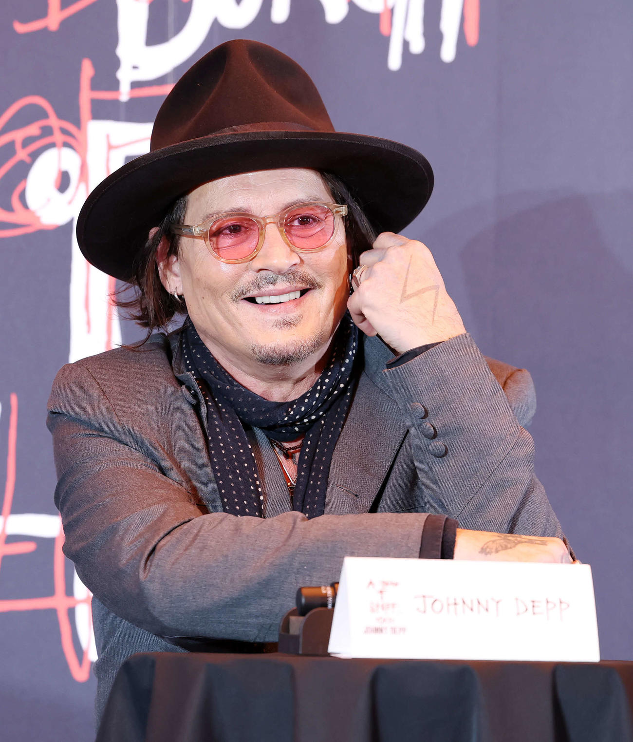 没入型アート展「A Bunch of Stuff－Tokyo」を開催するジョニー・デップ（撮影・鈴木正人）