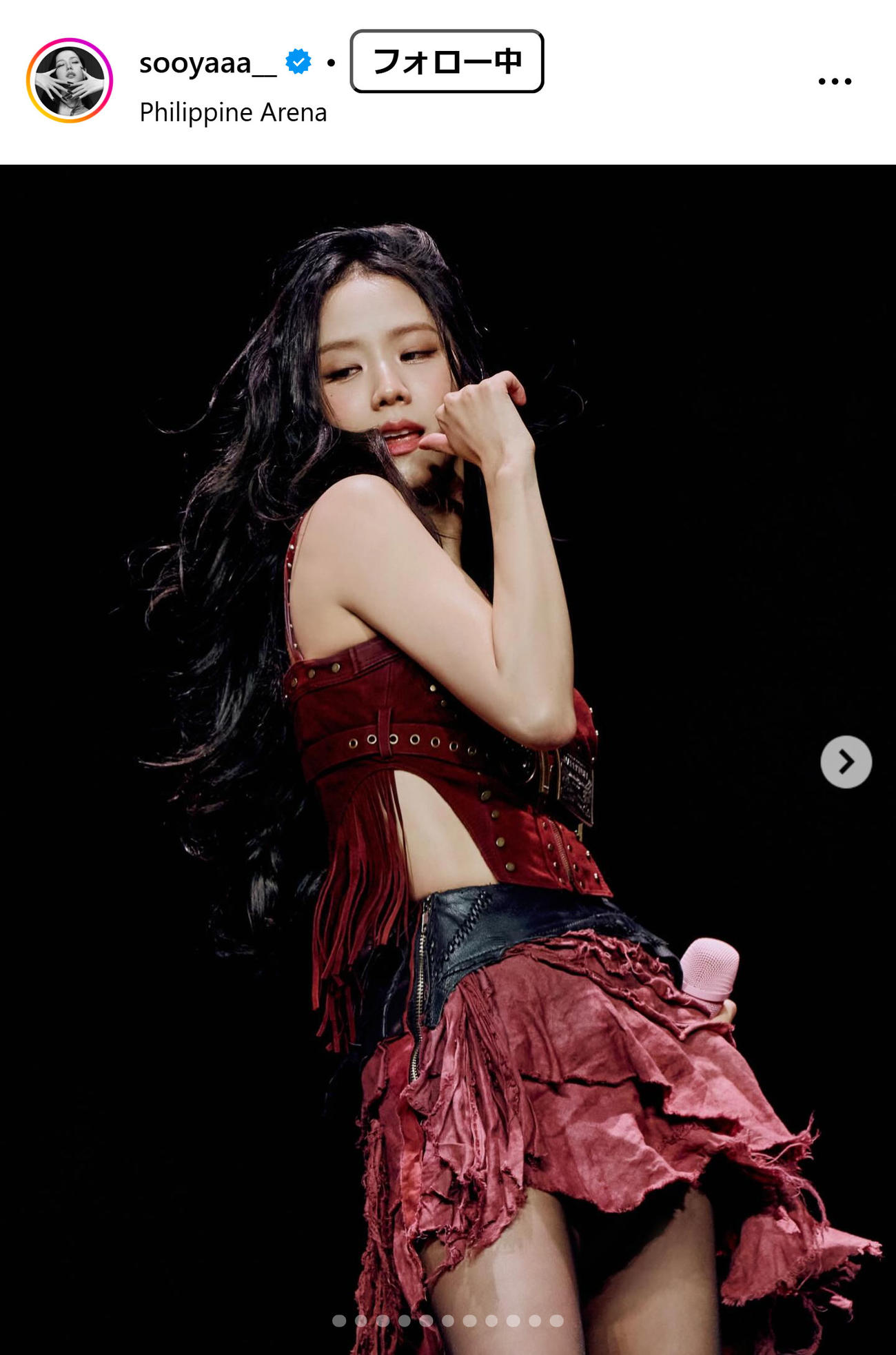 JISOOのインスタグラムから