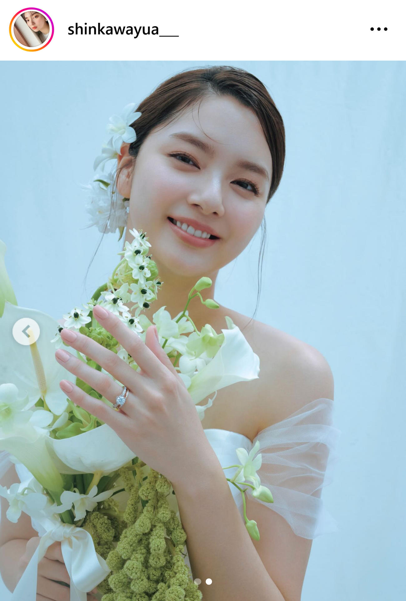 新川優愛のインスタグラムから