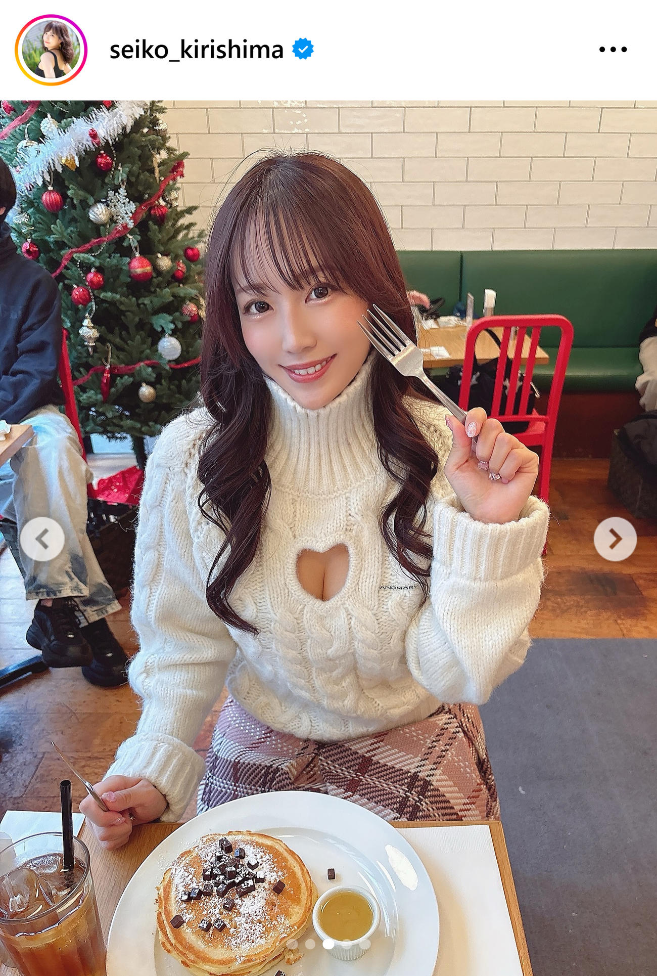霧島聖子のインスタグラムから