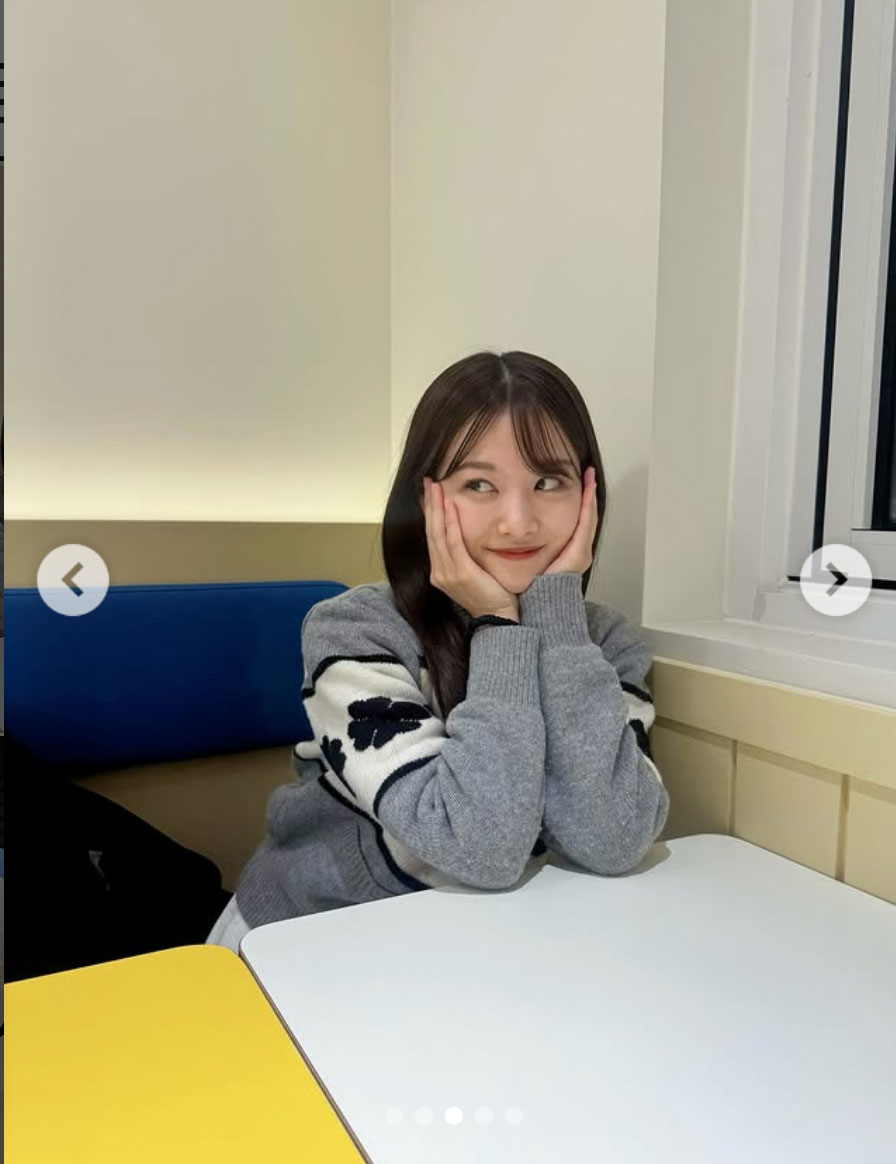 原田葵アナのインスタグラムから
