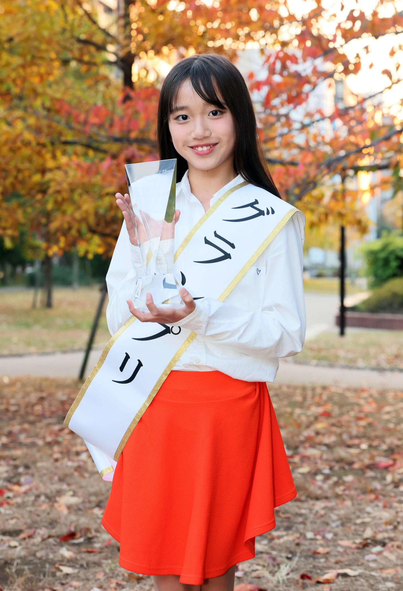 オスカープロモーションの「なつキミプロジェクト」でグランプリを受賞した横須賀京香さん（撮影・丹羽敏通）