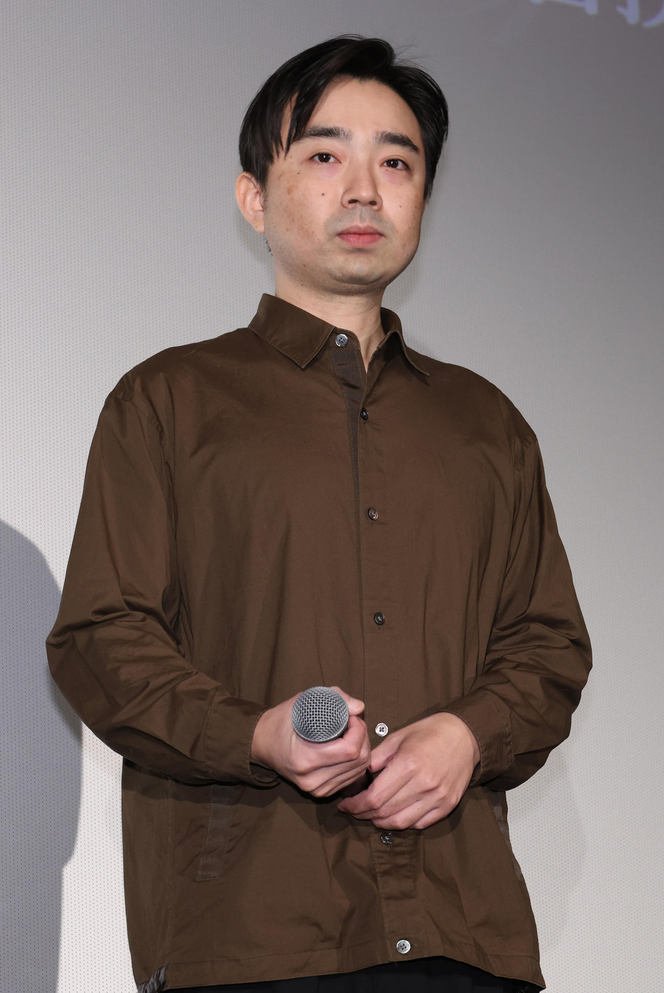 映画「そこにきみはいて」公開記念舞台あいさつを行った竹馬靖具監督（撮影・中島郁夫）