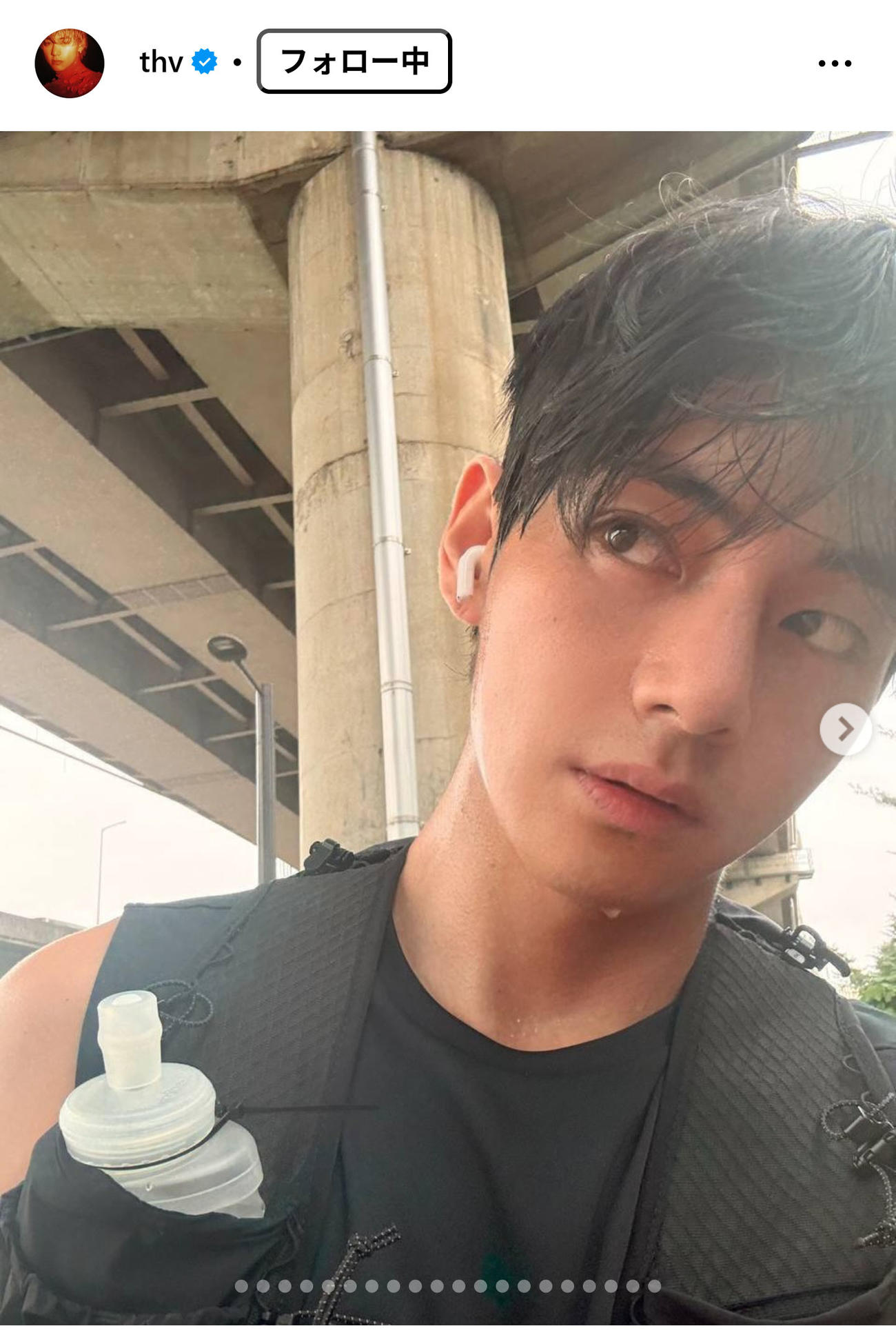BTSのVのインスタグラムから