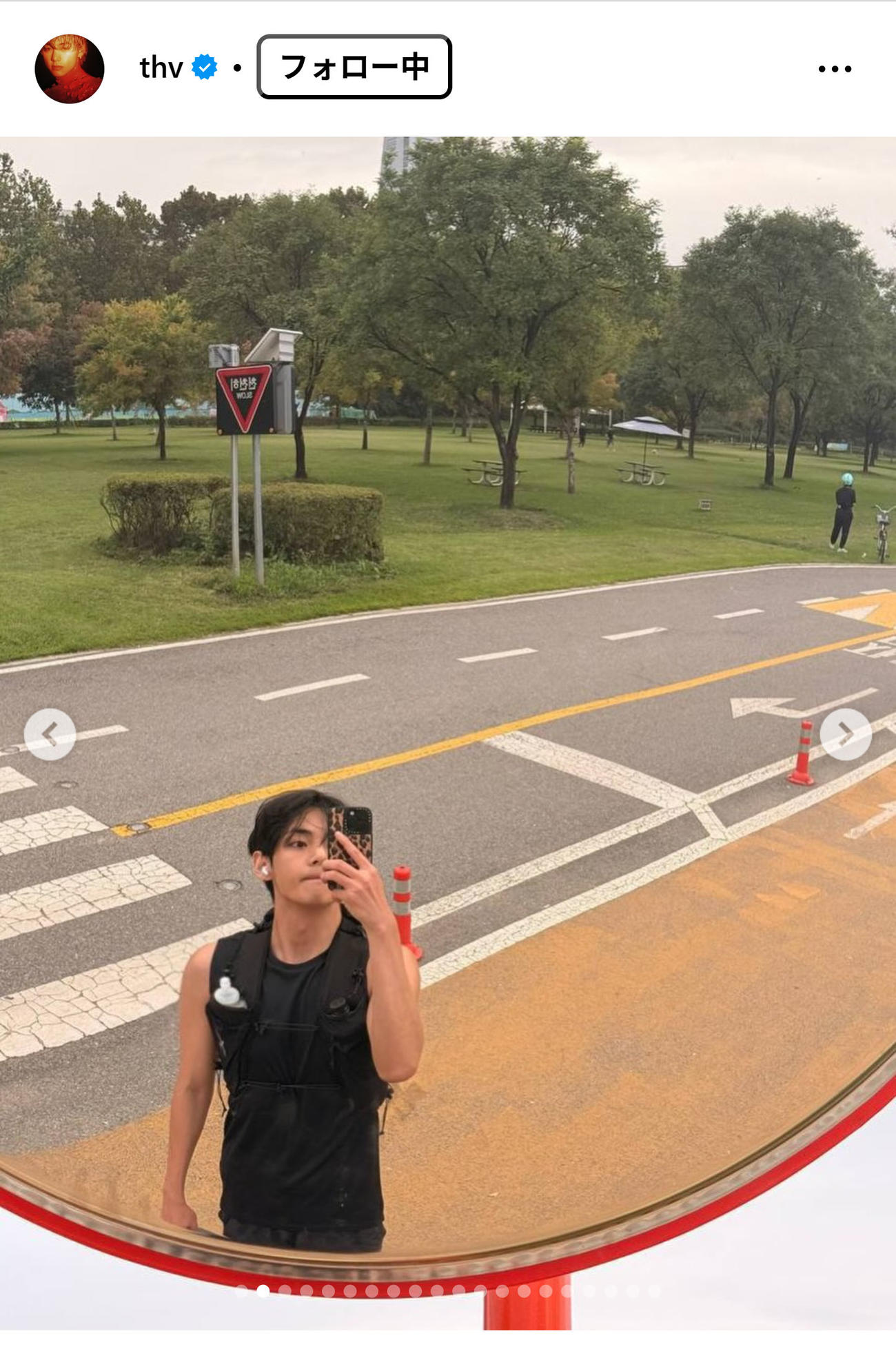 BTSのVのインスタグラムから