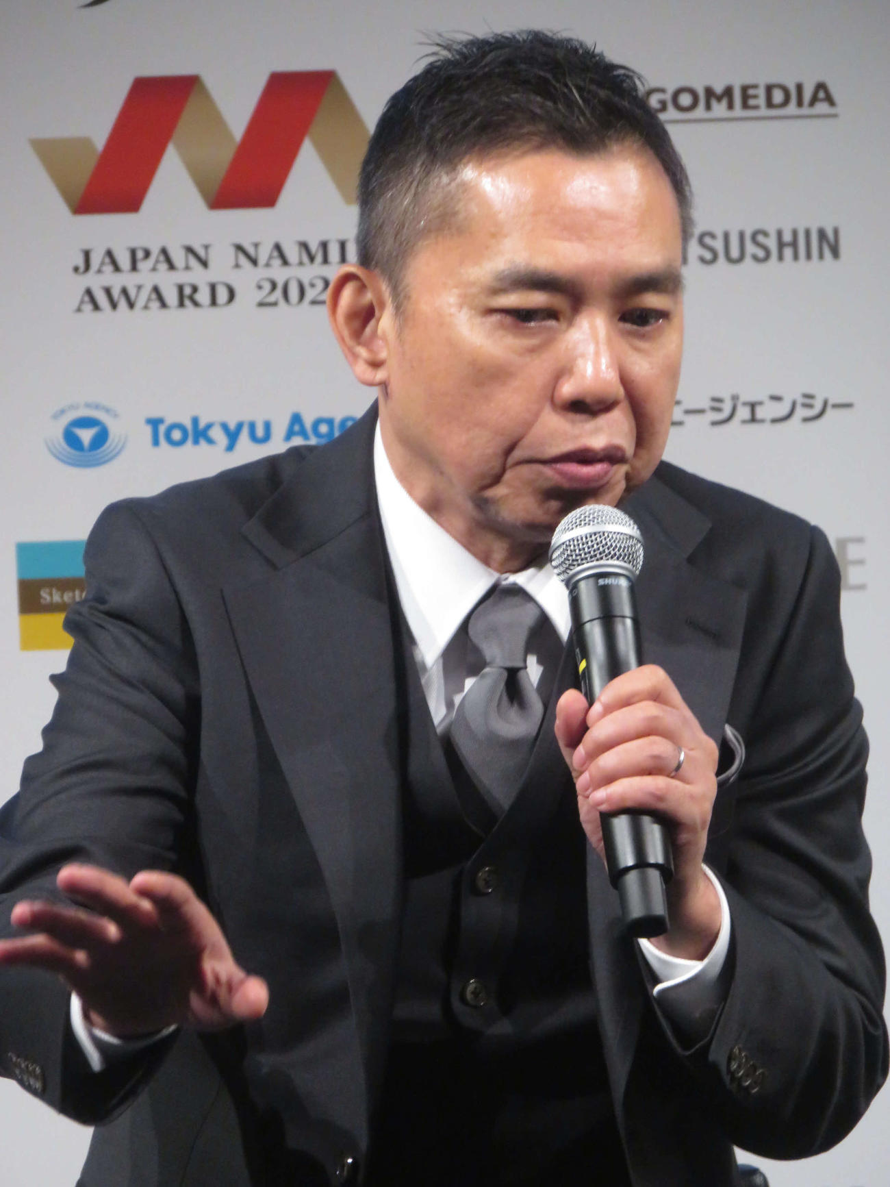 「日本ネーミング大賞2025」授賞式に出席した太田光（撮影・川田和博）