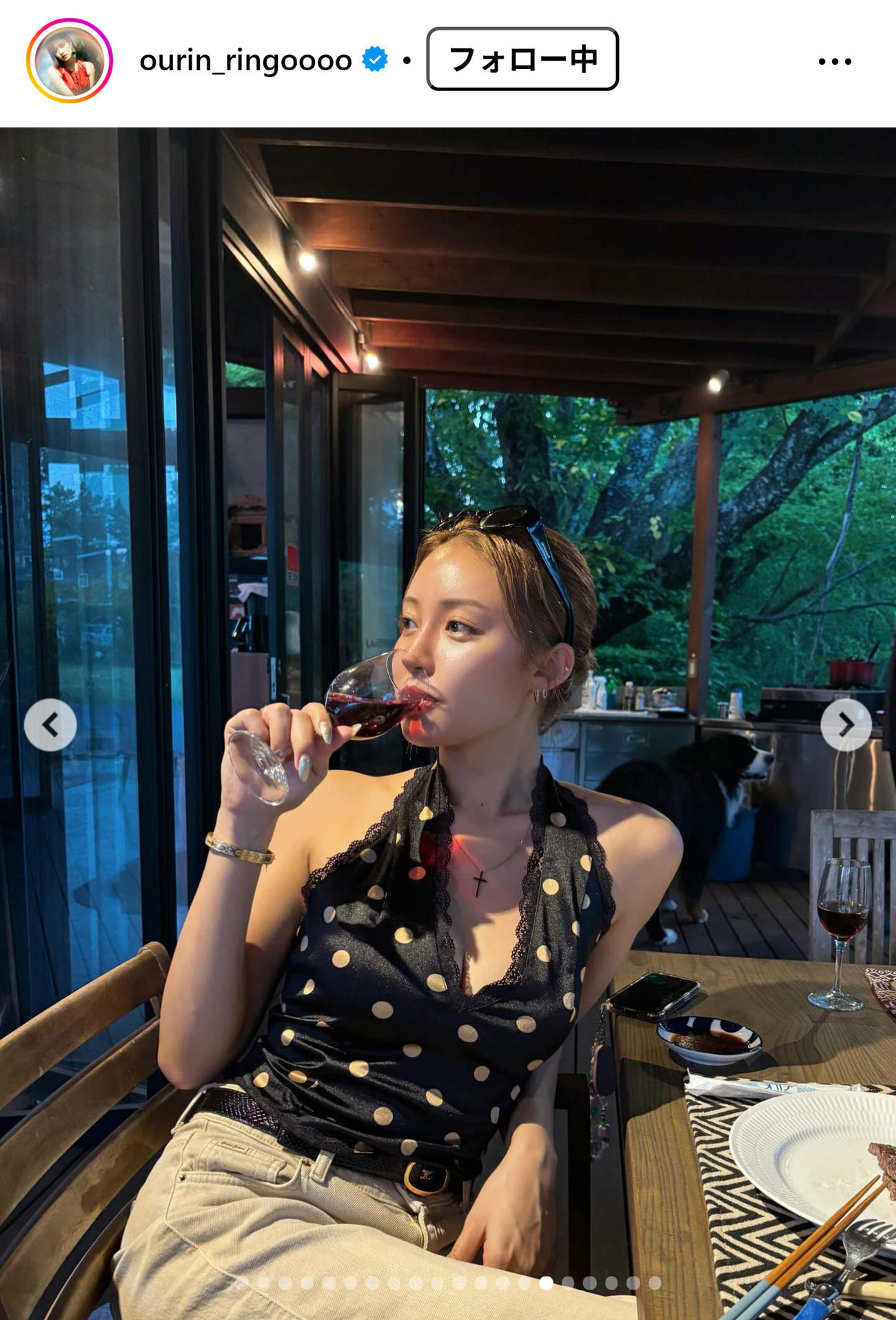 王林のインスタグラムから