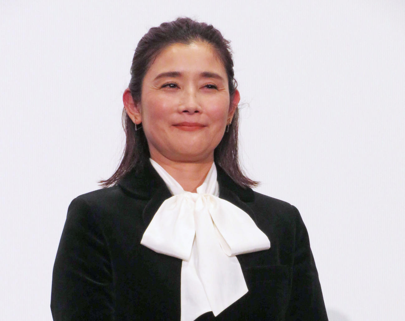 映画「終点のあの子」ジャパンプレミアに登壇した石田ひかり（撮影・村上幸将）