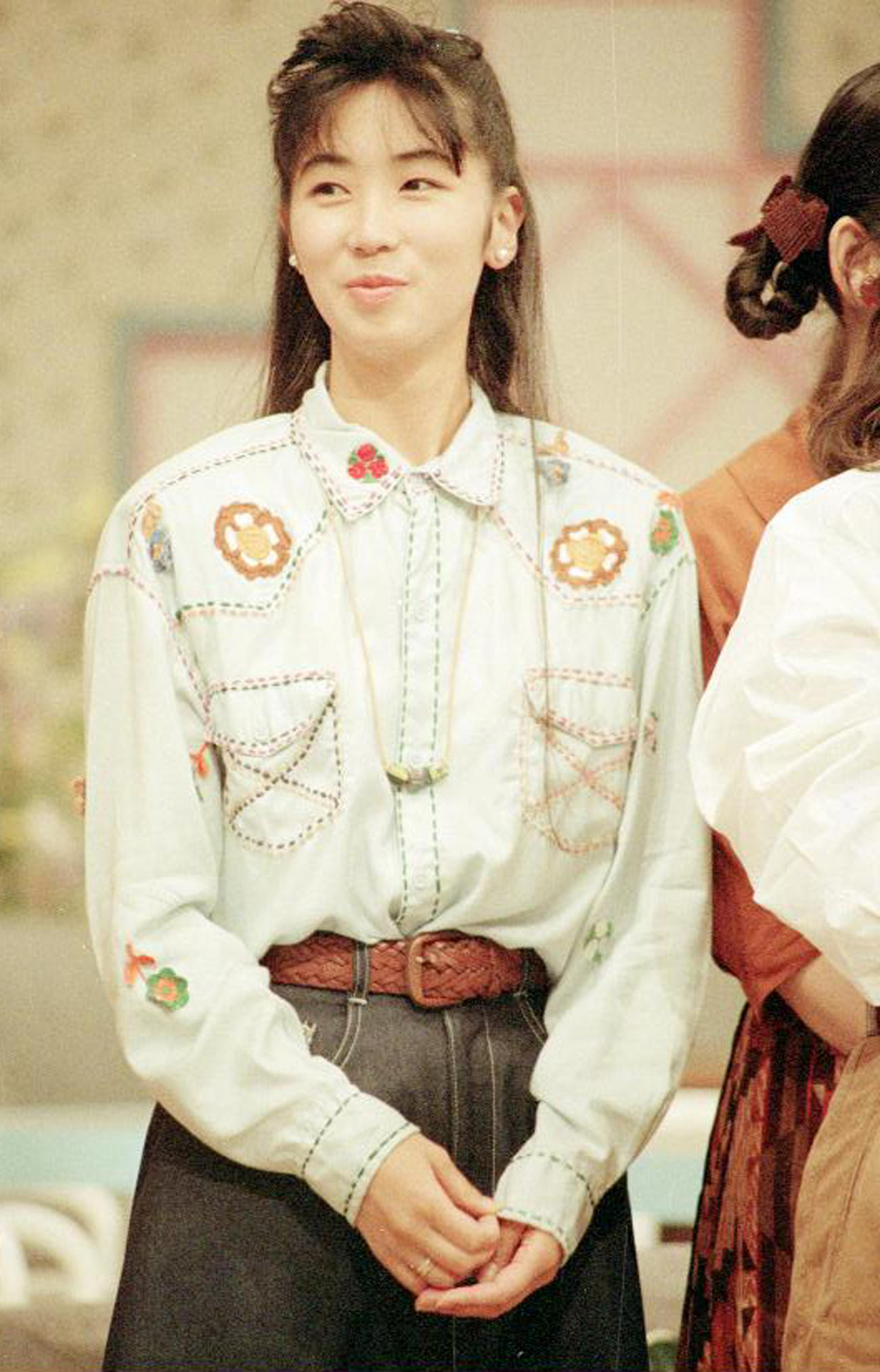 フジテレビアナウンサー時代の中井美穂（1990年7月）
