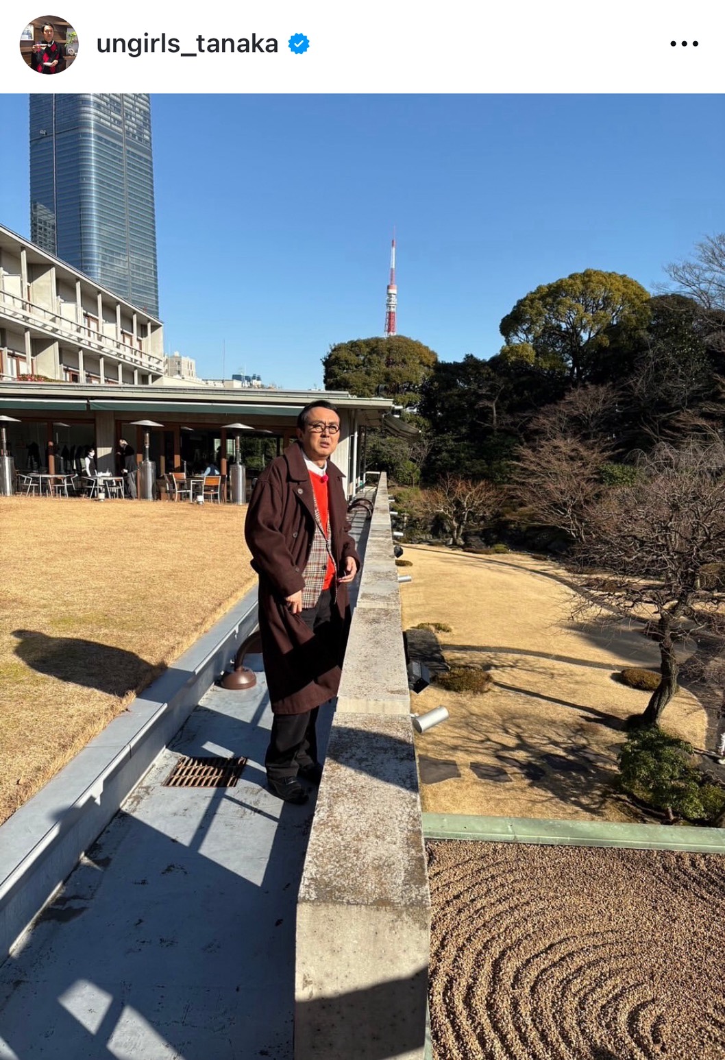 田中卓志のインスタグラムから