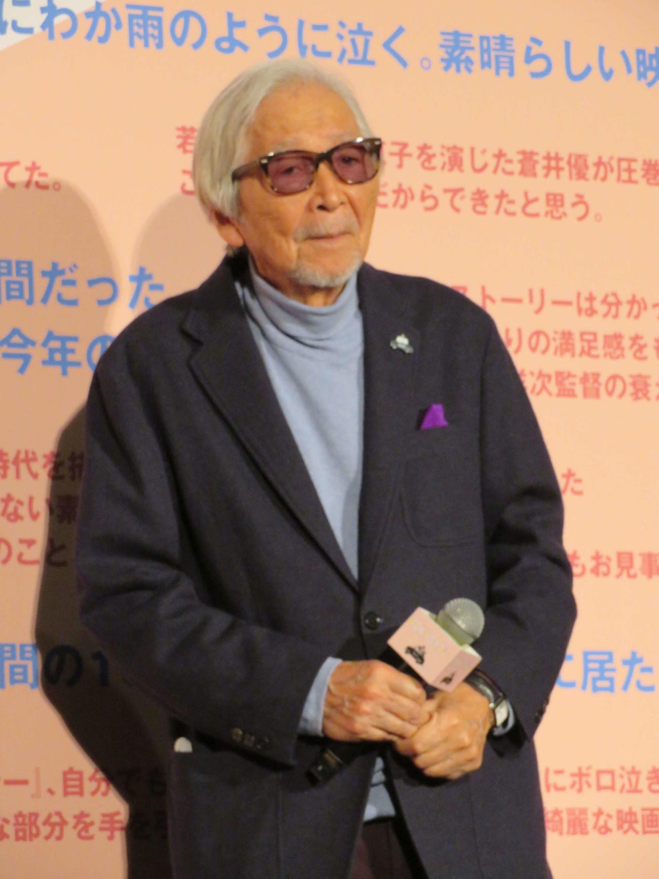 映画「TOKYOタクシー」大ヒット御礼舞台あいさつに登壇した山田洋次監督（撮影・村上幸将）