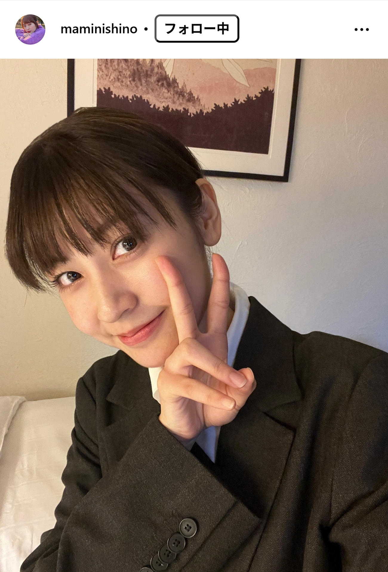 西野実見のインスタグラムから