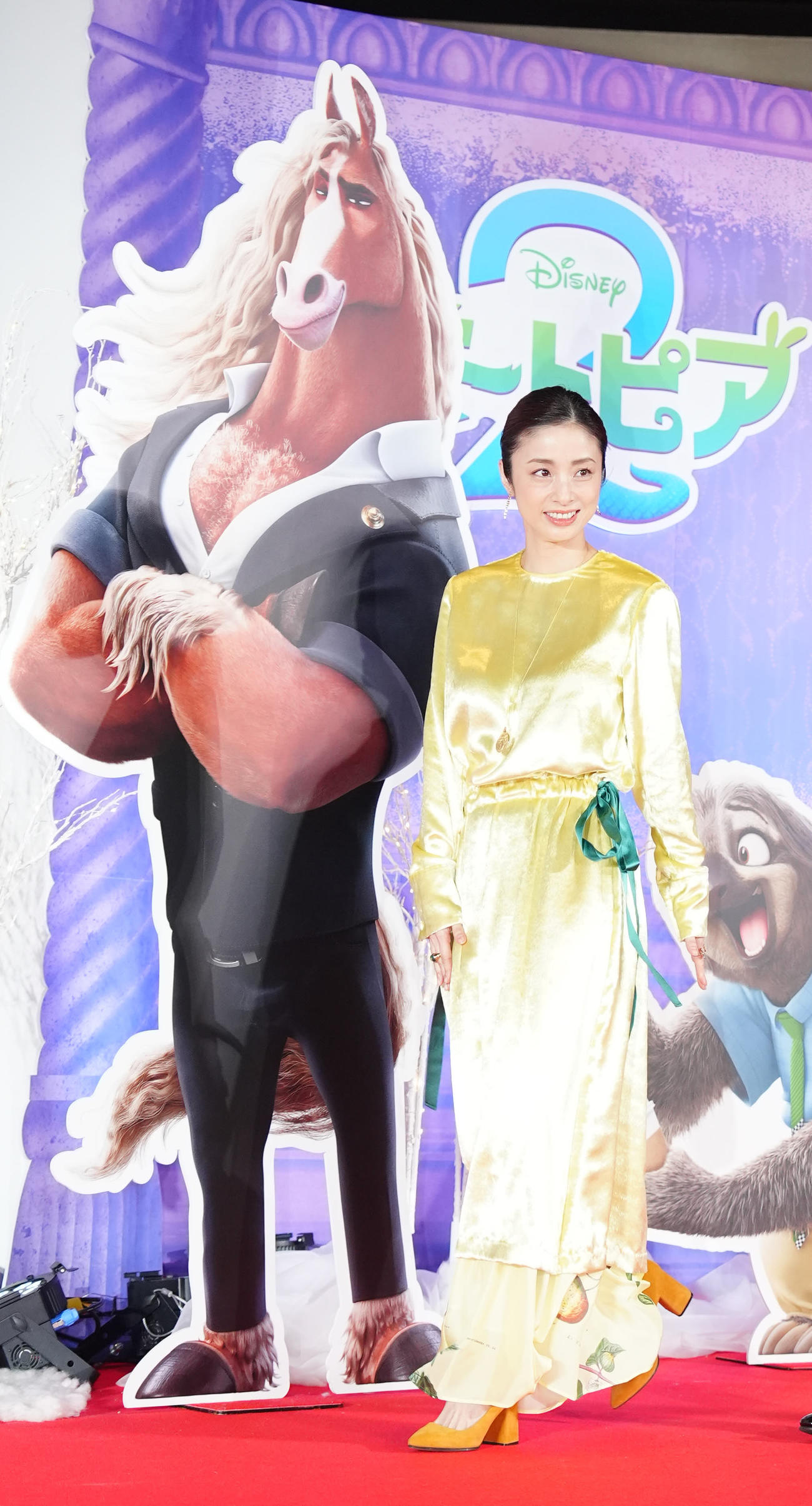 映画「ズートピア2」前夜祭イベントに臨む上戸彩（撮影・江口和貴）