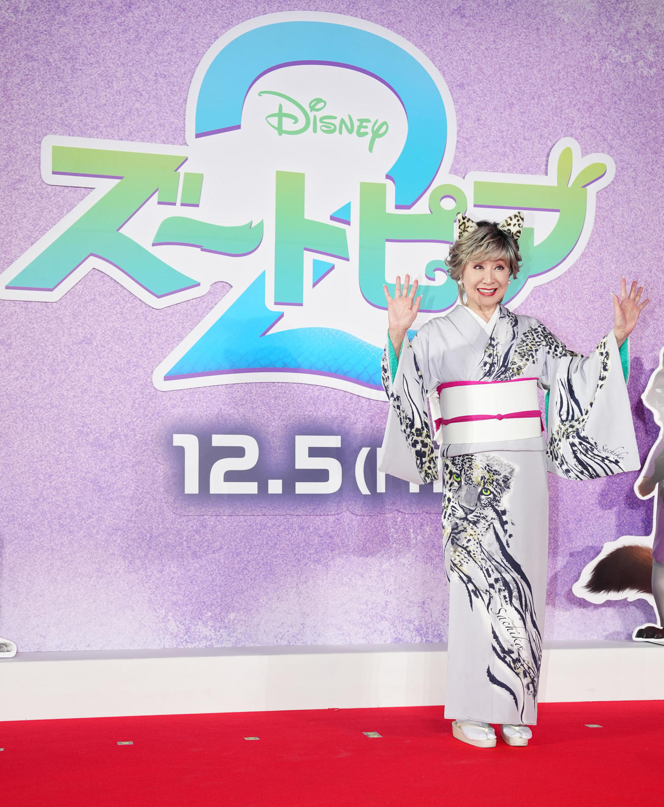 映画「ズートピア2」前夜祭イベントに臨む小林幸子（撮影・江口和貴）