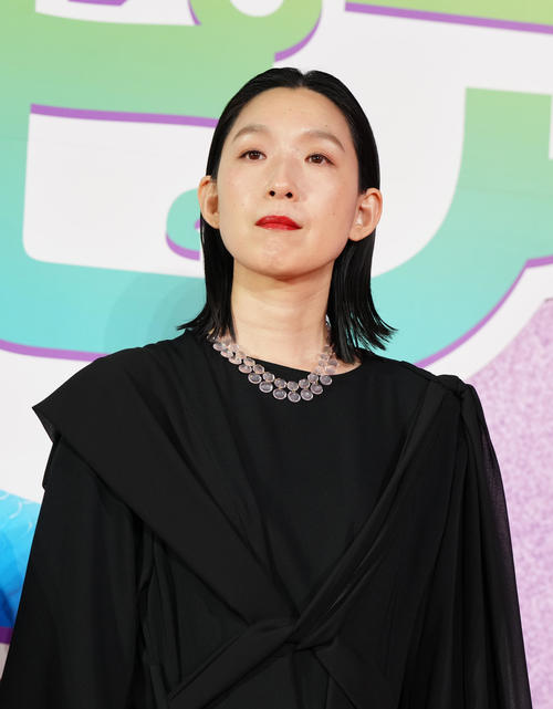 映画「ズートピア2」前夜祭イベントに臨む江口のりこ（撮影・江口和貴）