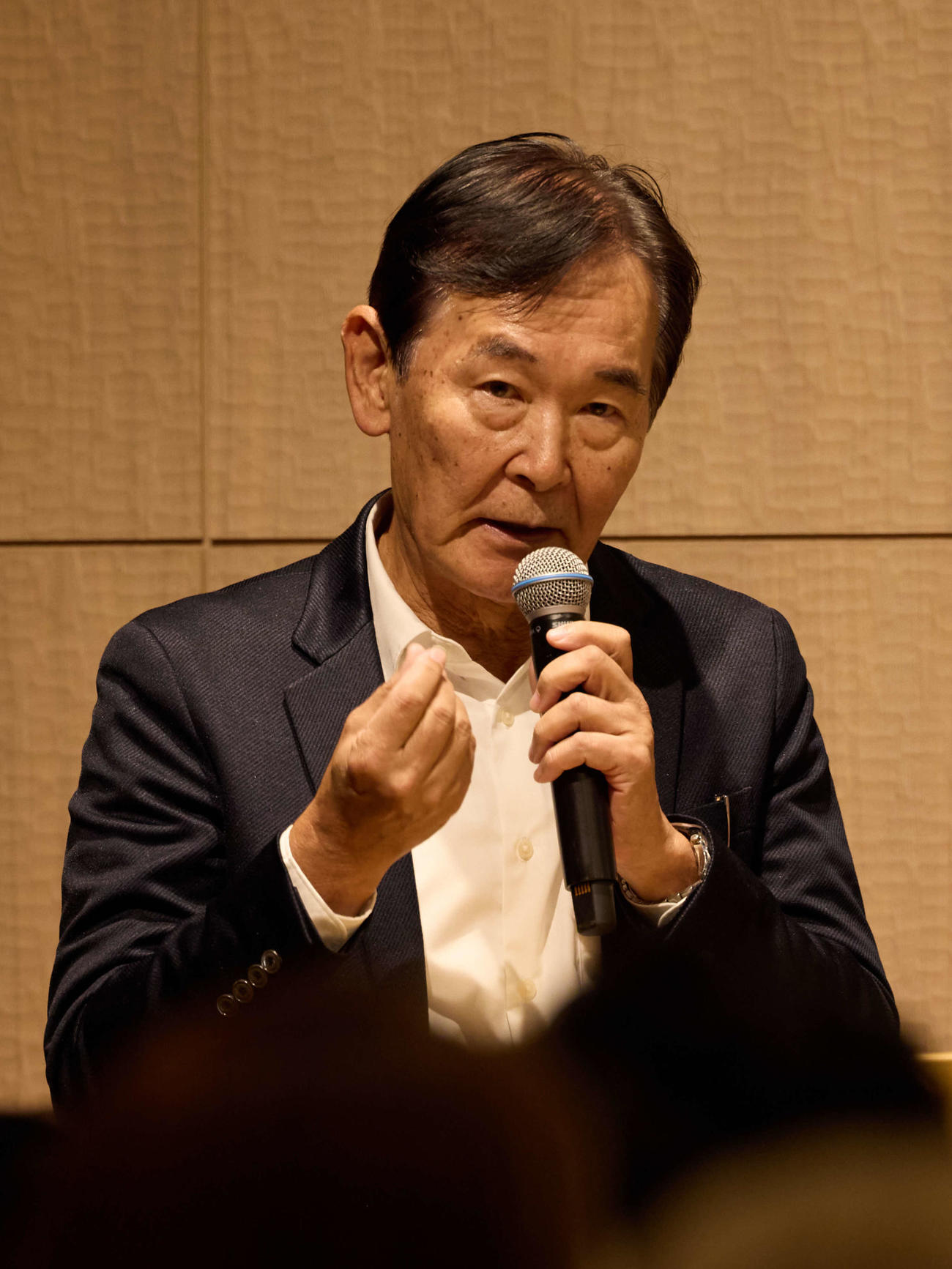「ennichi　’25」のカンファレンスに出席した都倉俊一文化庁長官（Photo by YURI HASEGAWA）