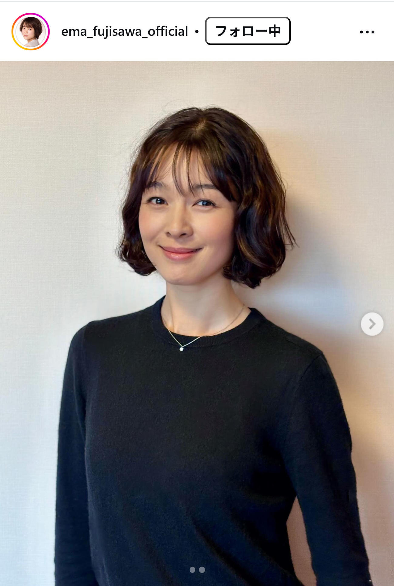藤澤恵麻のインスタグラムから
