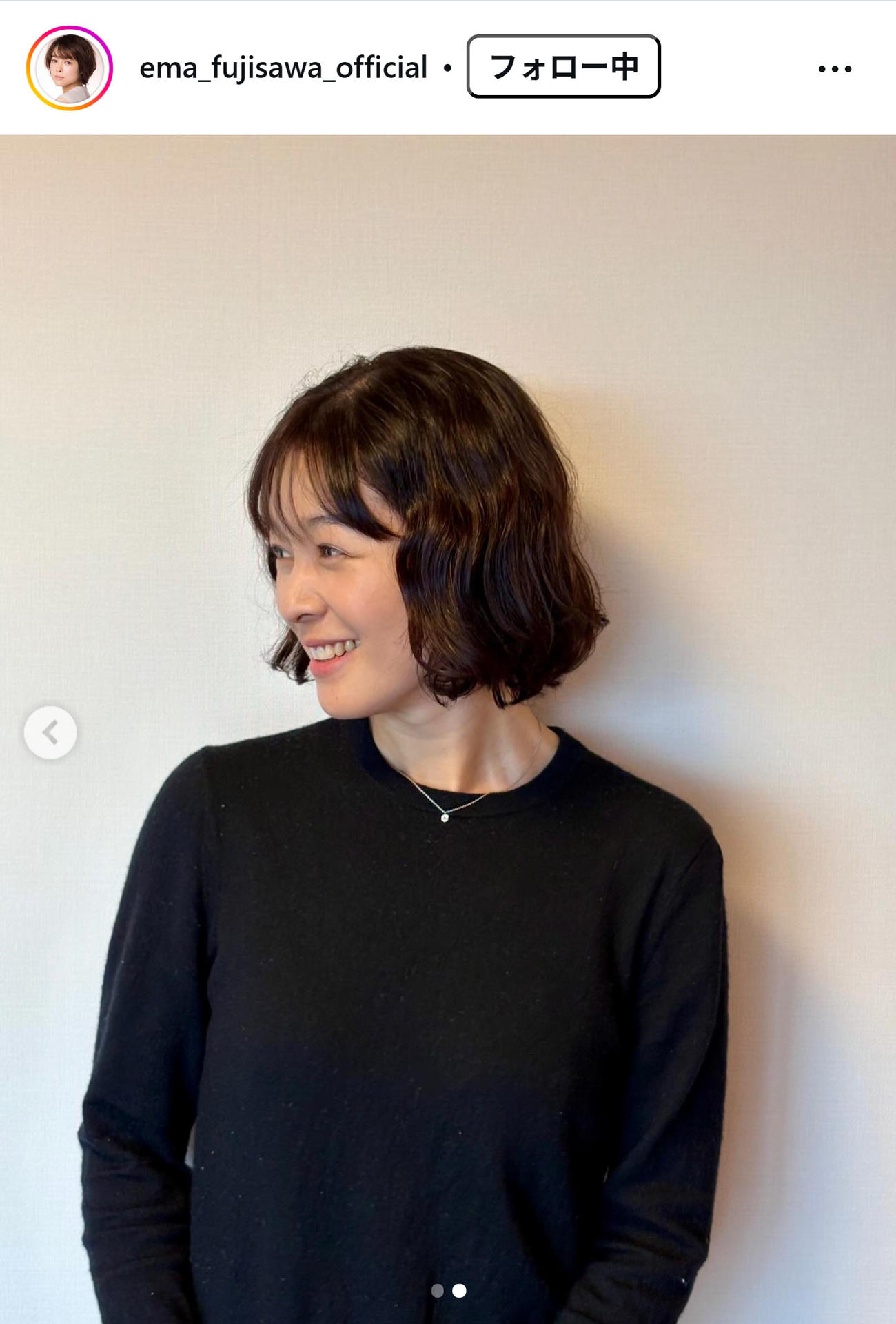 藤澤恵麻のインスタグラムから